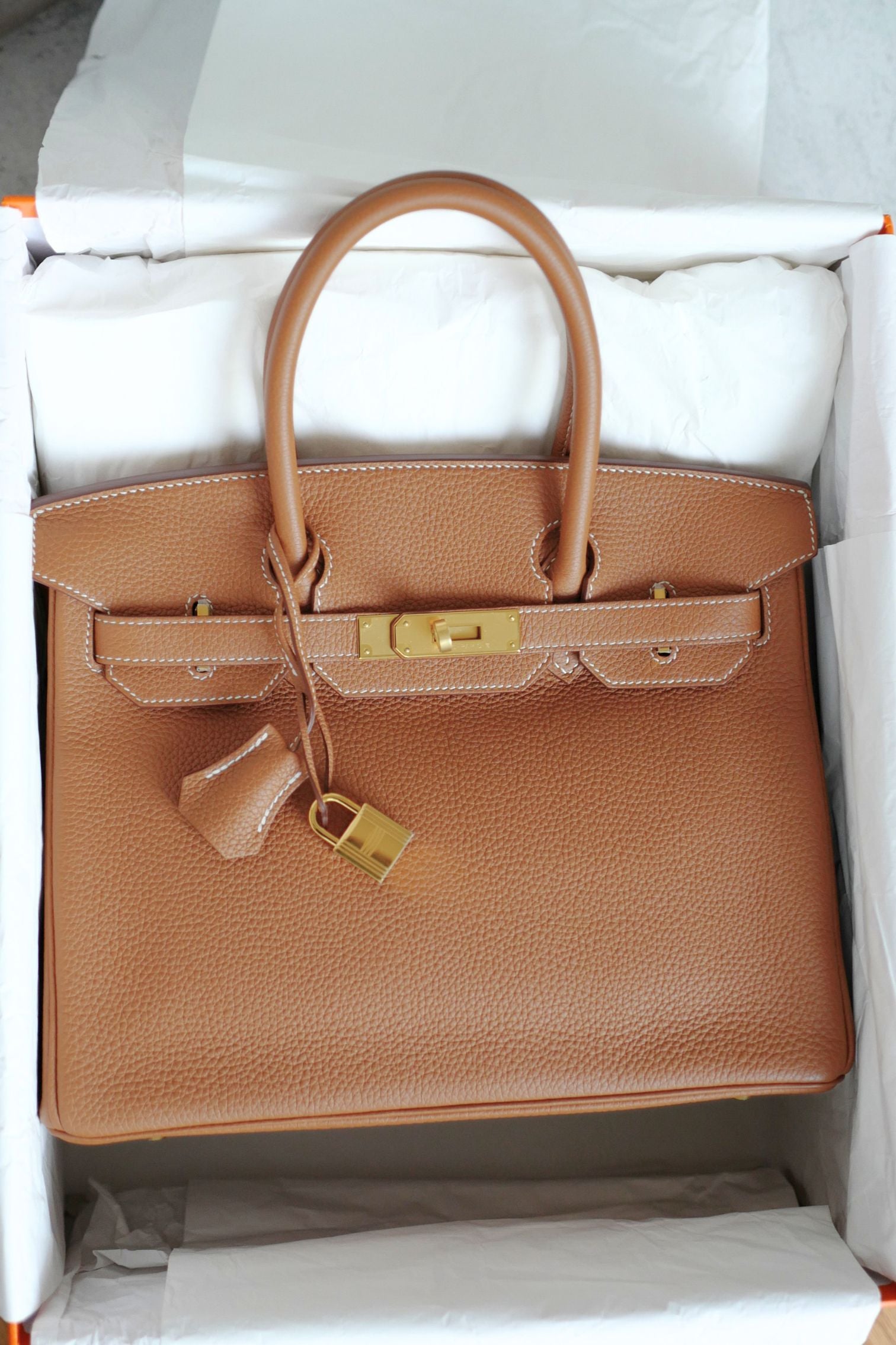 BNIB Hermes Birkin 30 Gold Togo Leather Gold Hardware G Stamp 2026
