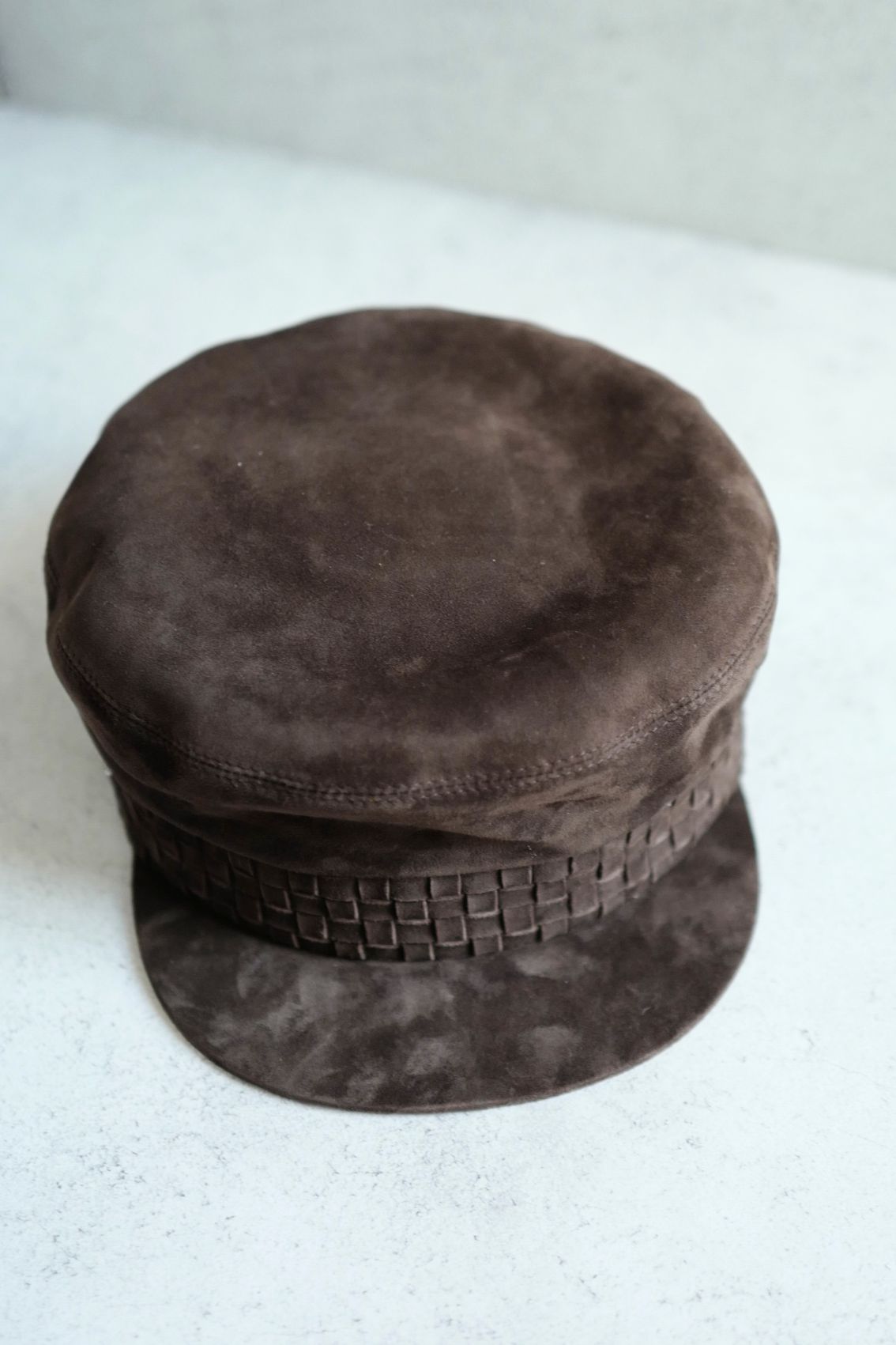 NEW Hermes Casquette Femme Giulietta in Marron Ebene Size 57 Hat $1600 Retail