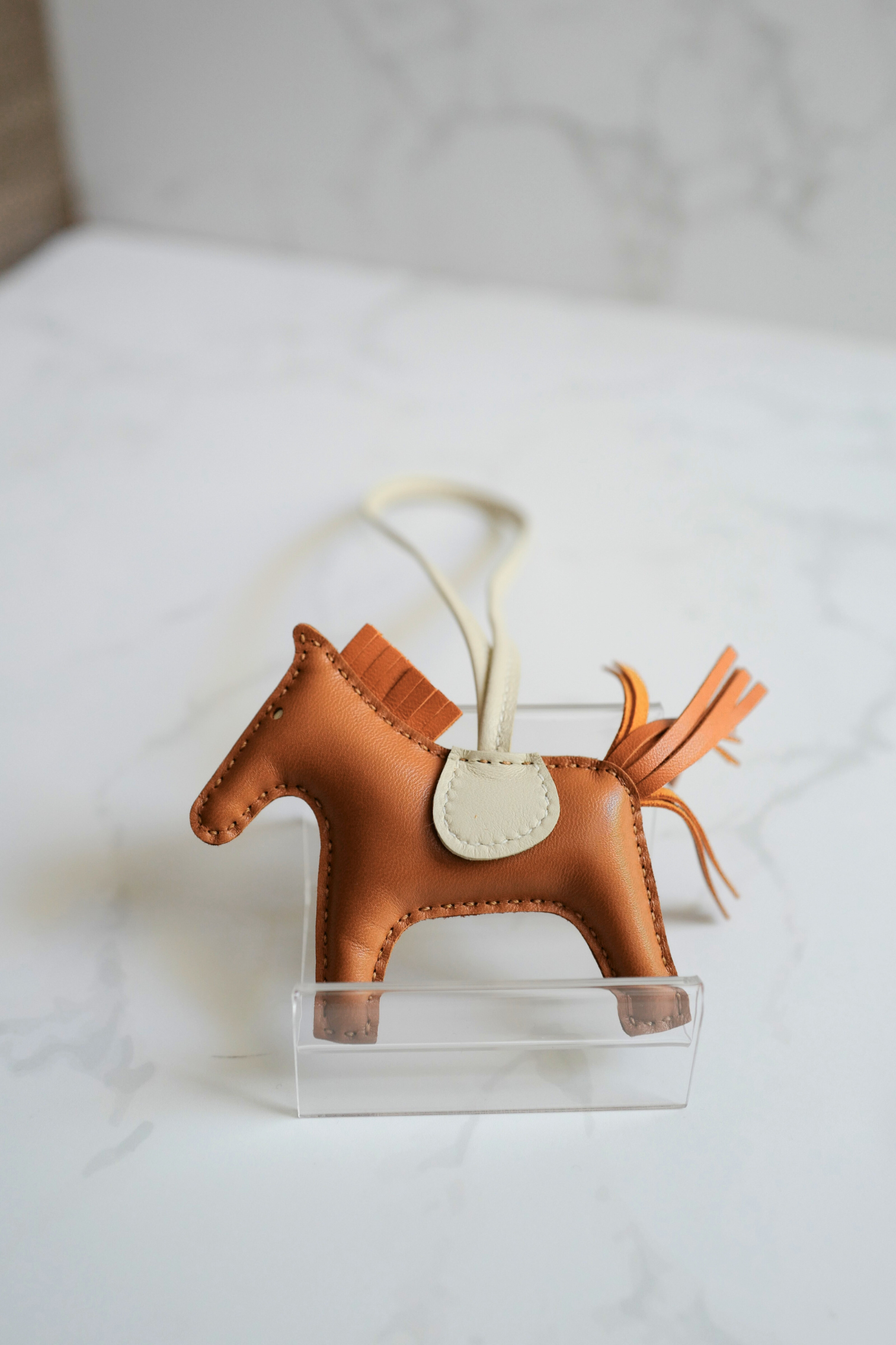BNIB Hermes Rodeo PM Agneau Gold/Pain D'epice/Craie