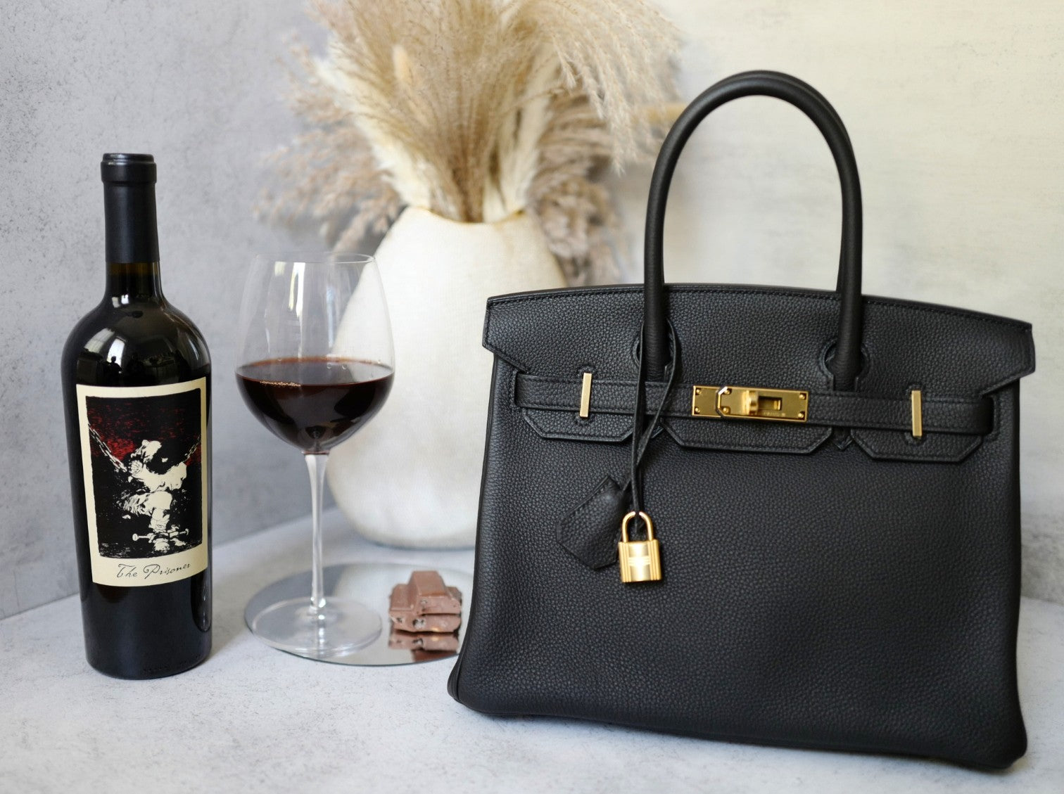 Hermès Birkin 30 Black Togo Leather with Gold Hardware New #W