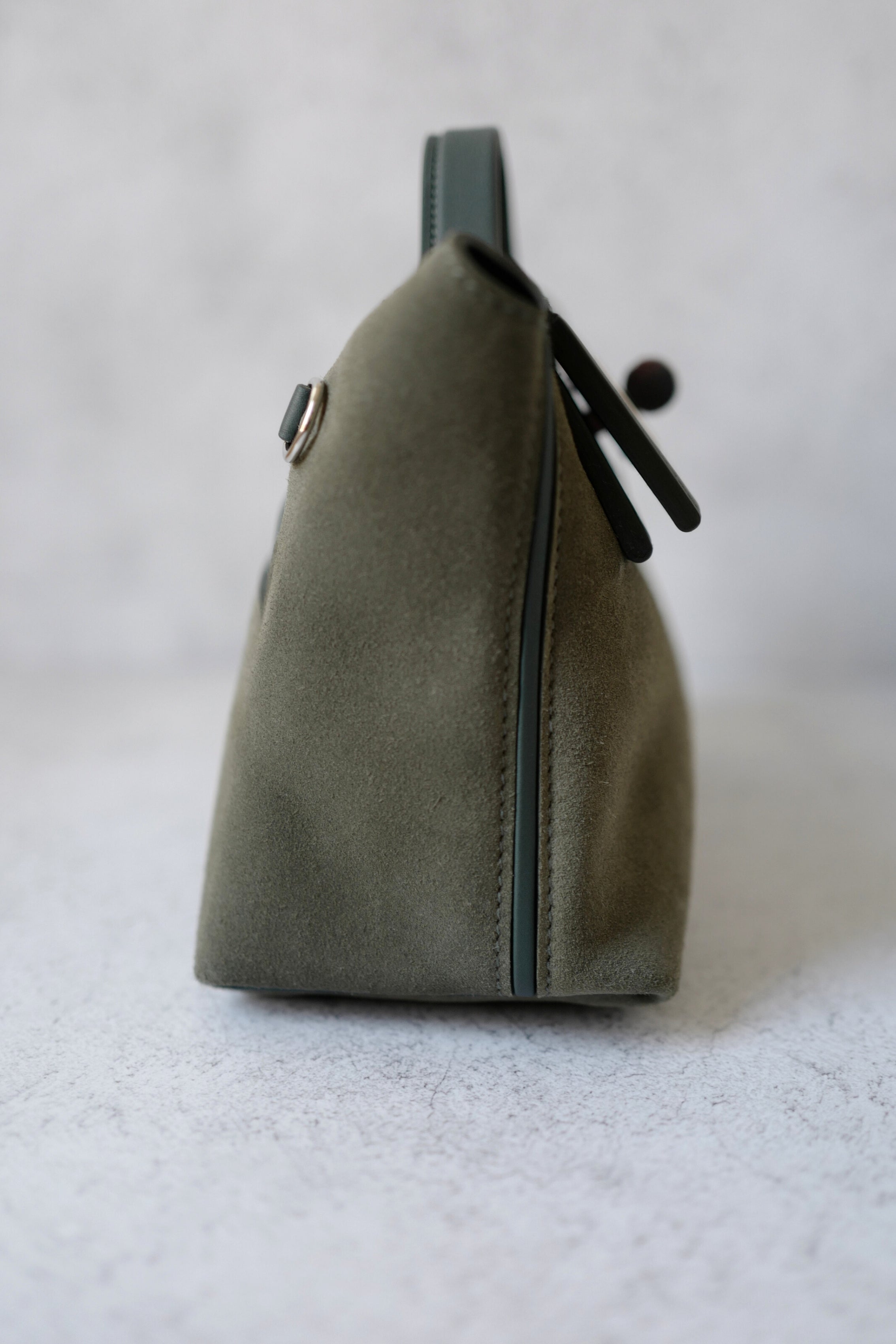 BNIB Hermès Sac 24/24-21 Bag Veau Grizzly & Swift Sable Gris Vert Mangrove with Palladium Hardware