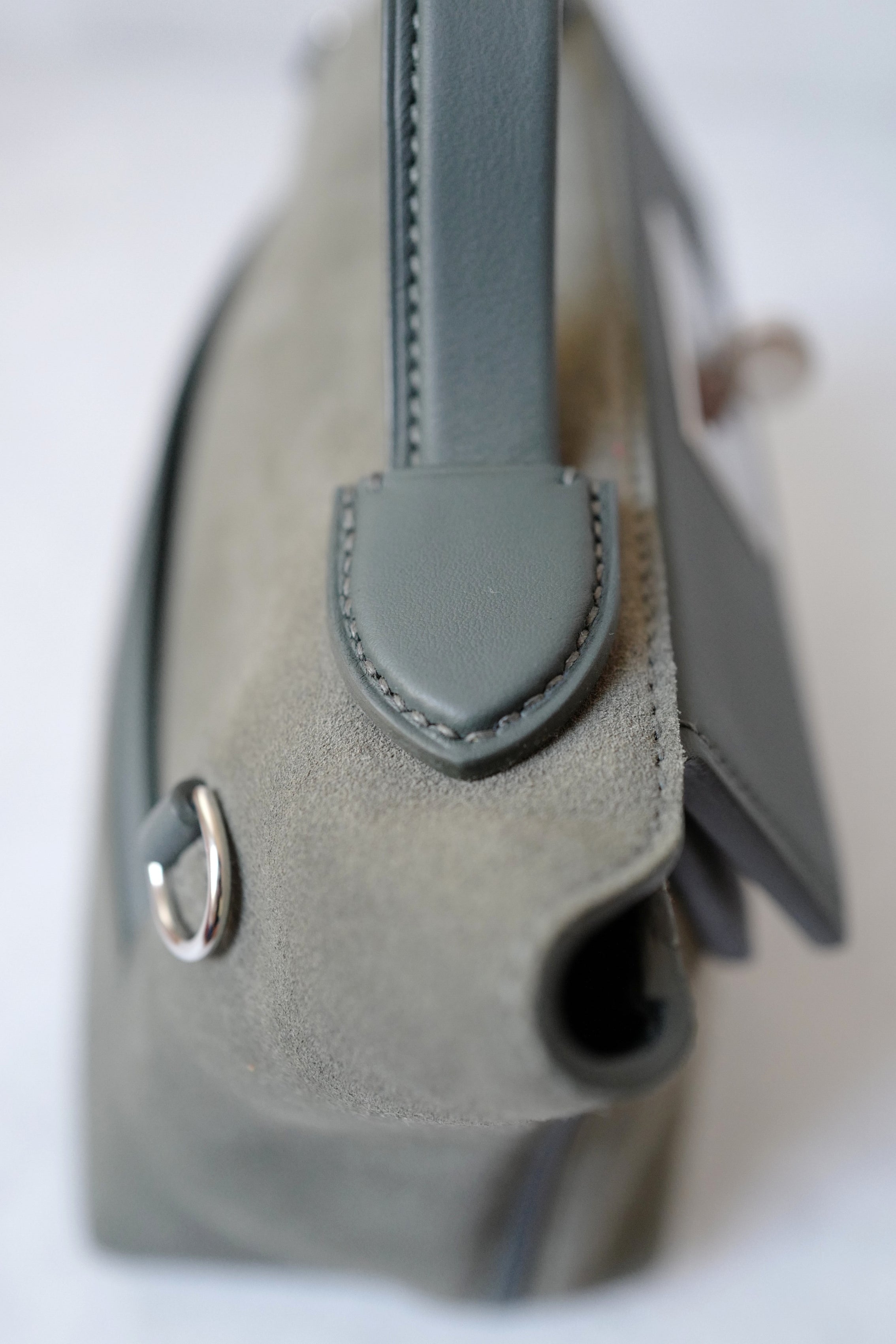 BNIB Hermès Sac 24/24-21 Bag Veau Grizzly & Swift Sable Gris Vert Mangrove with Palladium Hardware