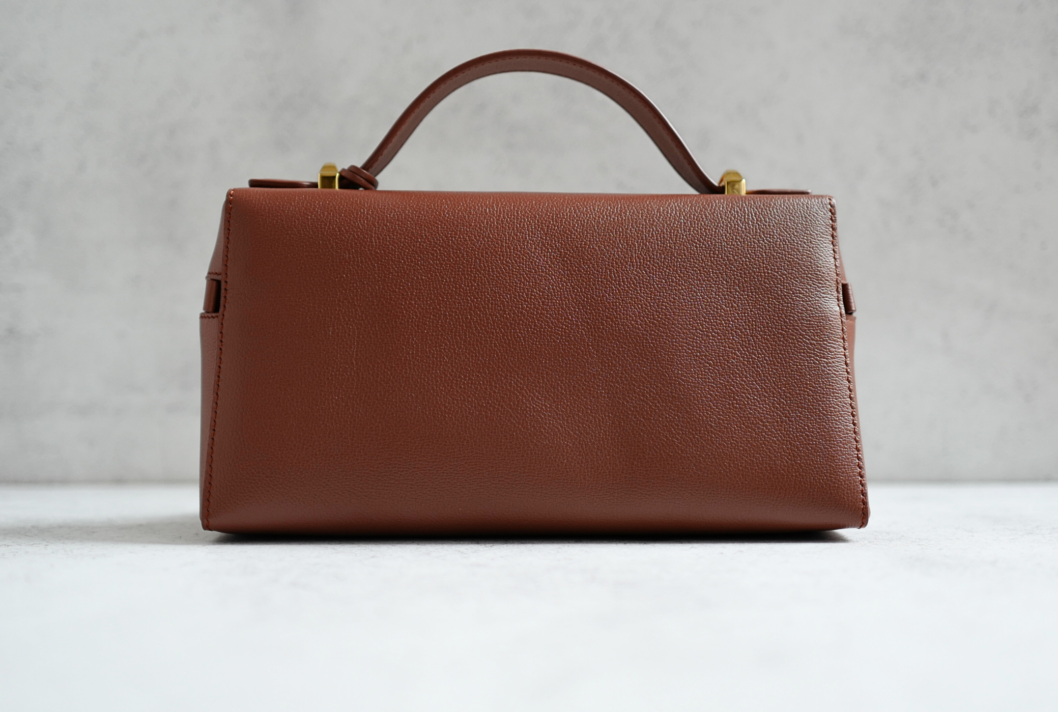 NEW Loro Piana Extra Bag L23 Burnt Tan Sun Gold Calfskin Leather Crossbody Bag