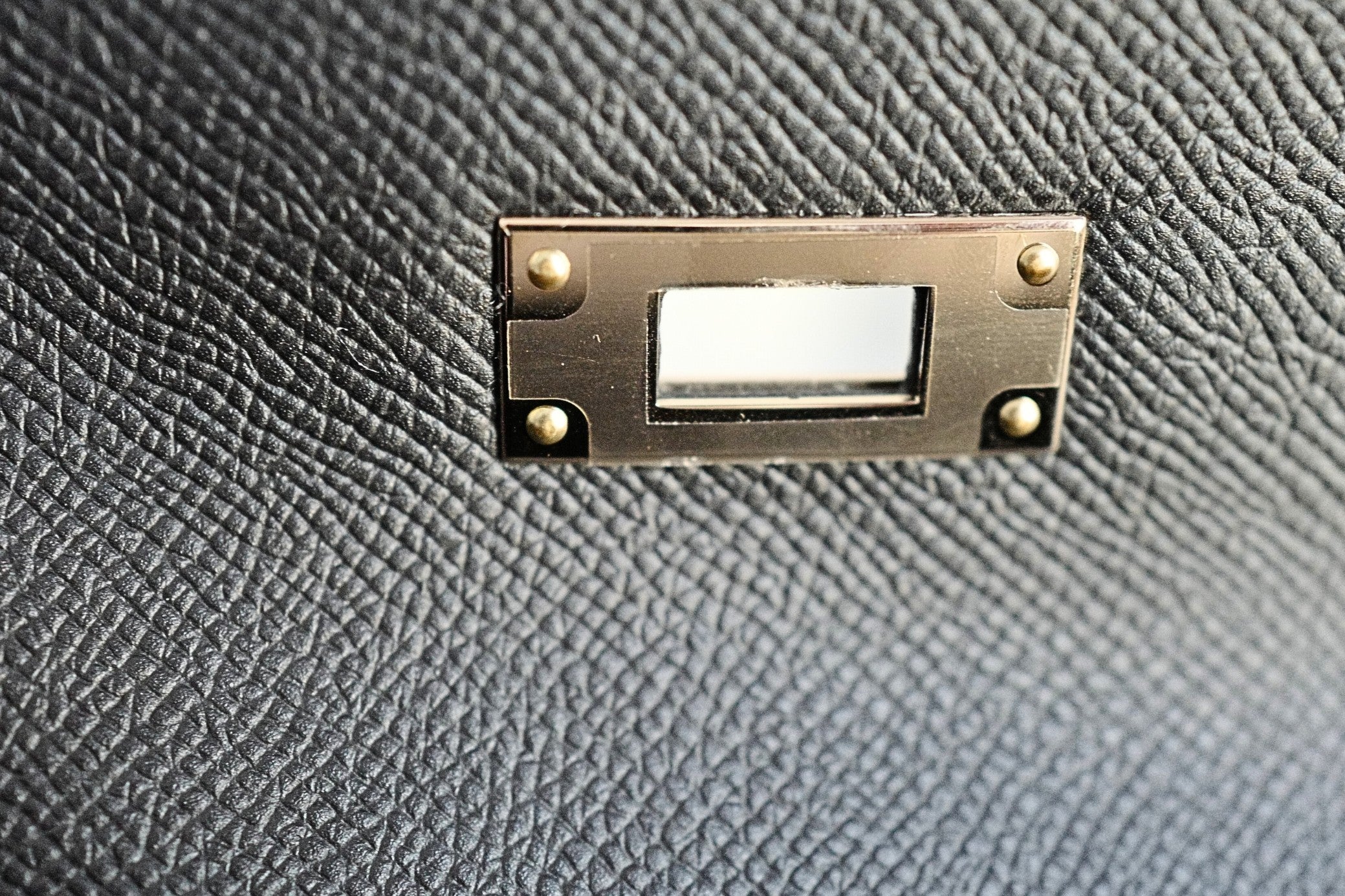 Hermes Kelly Sellier 28 Black Epsom Leather Permabrass Hardware B Stamp 2023