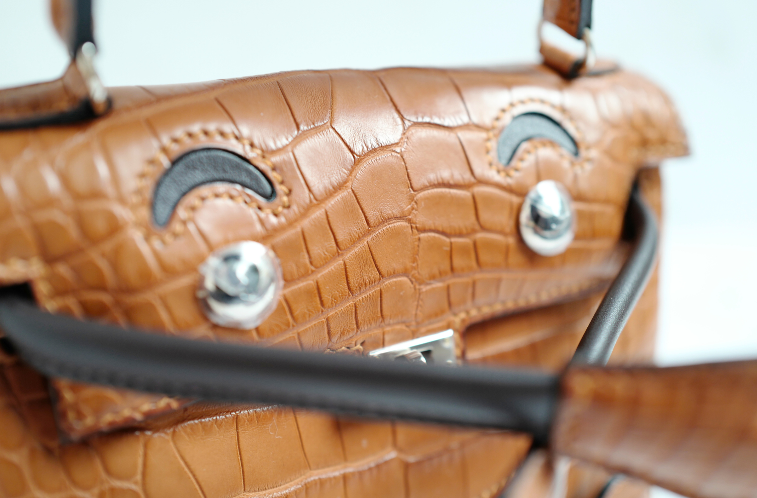 BNIB Hermès Kelly dole Gold Matte Crocodile Leather Handbag with Palladium Hardware