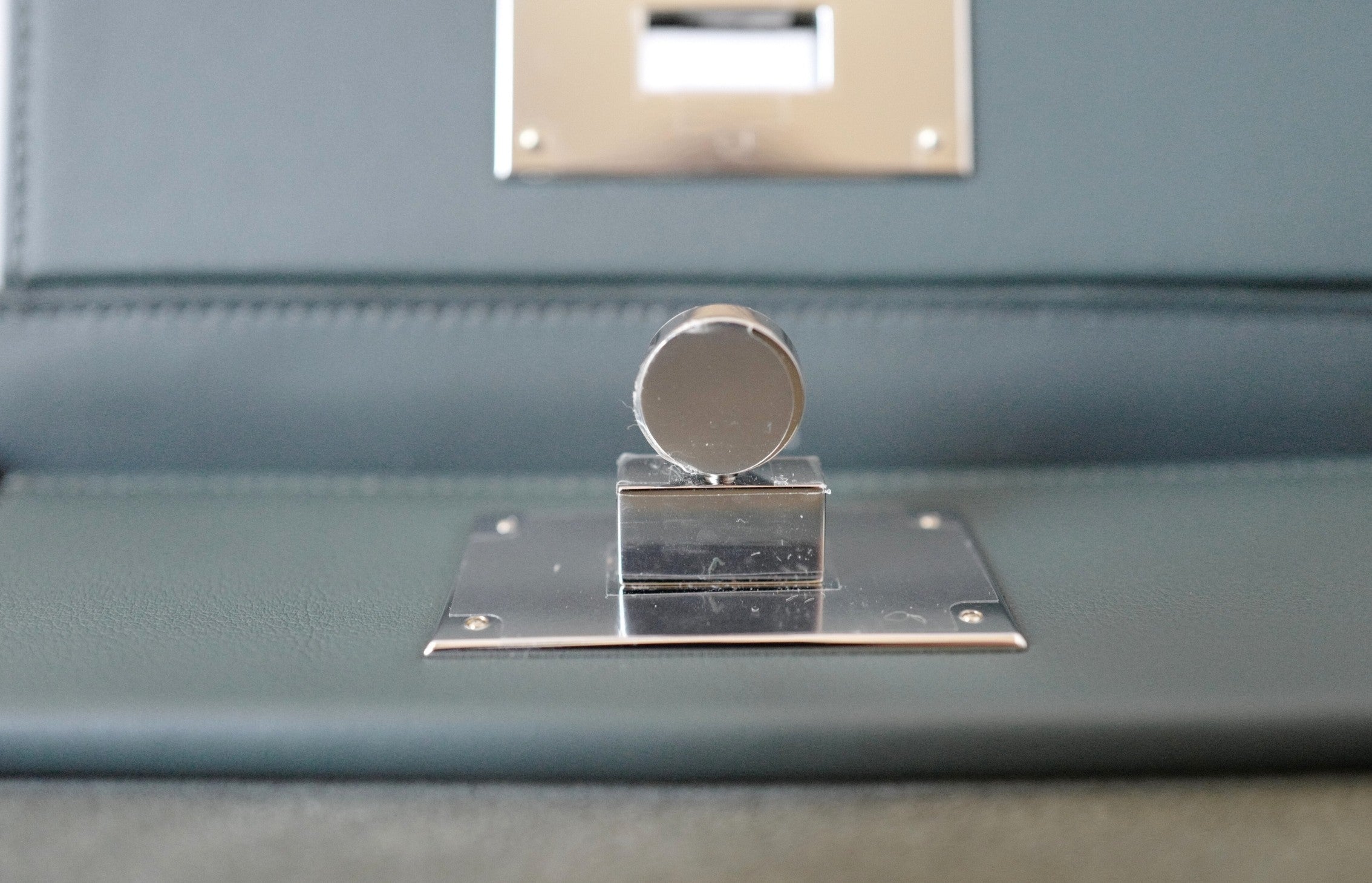 BNIB Hermès Sac 24/24-21 Bag Veau Grizzly & Swift Sable Gris Vert Mangrove with Palladium Hardware