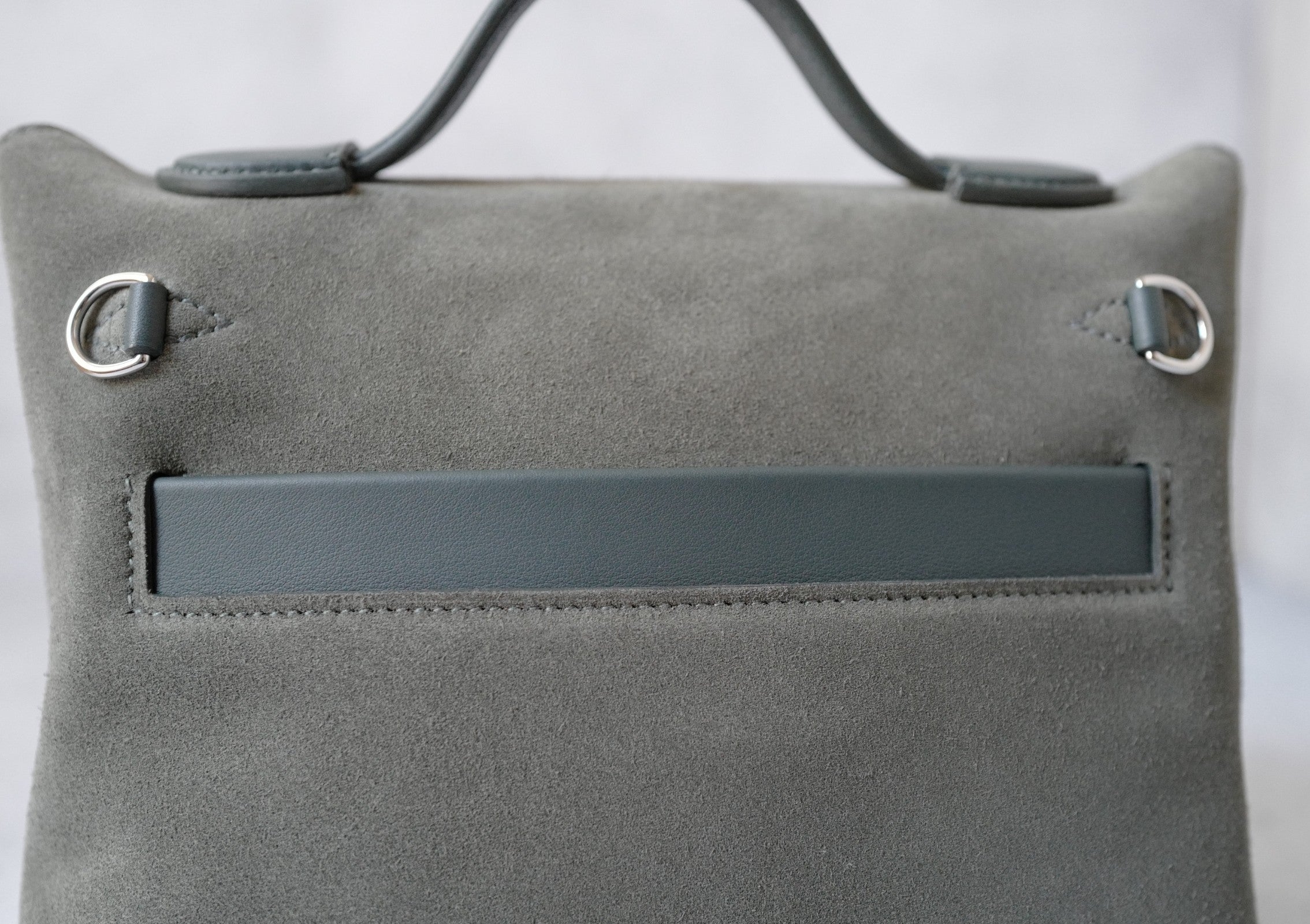 BNIB Hermès Sac 24/24-21 Bag Veau Grizzly & Swift Sable Gris Vert Mangrove with Palladium Hardware