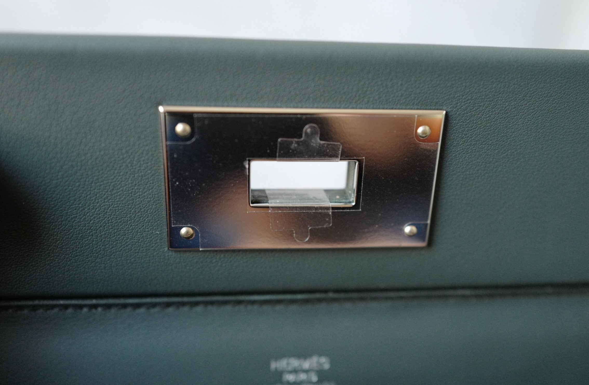 BNIB Hermès Sac 24/24-21 Bag Veau Grizzly & Swift Sable Gris Vert Mangrove with Palladium Hardware