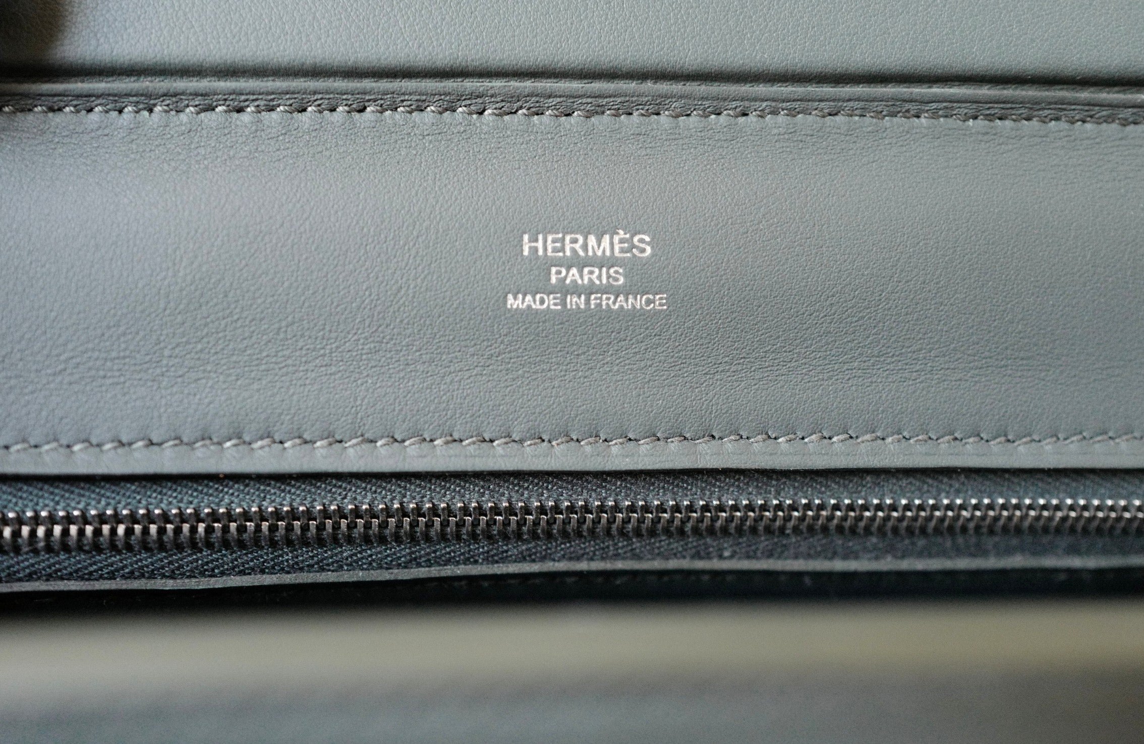 BNIB Hermès Sac 24/24-21 Bag Veau Grizzly & Swift Sable Gris Vert Mangrove with Palladium Hardware