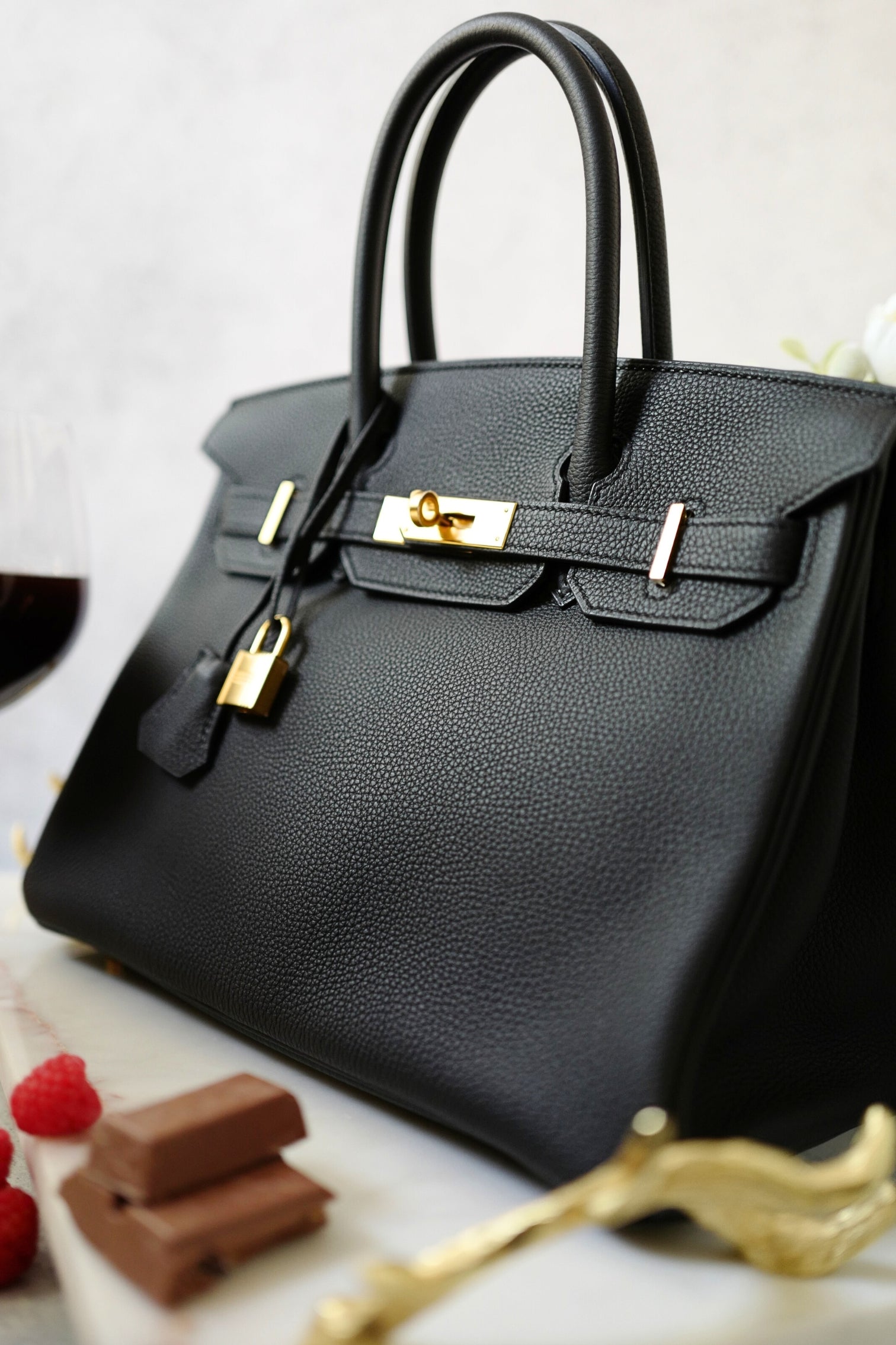 Hermès Birkin 30 Black Togo Leather with Gold Hardware New #W