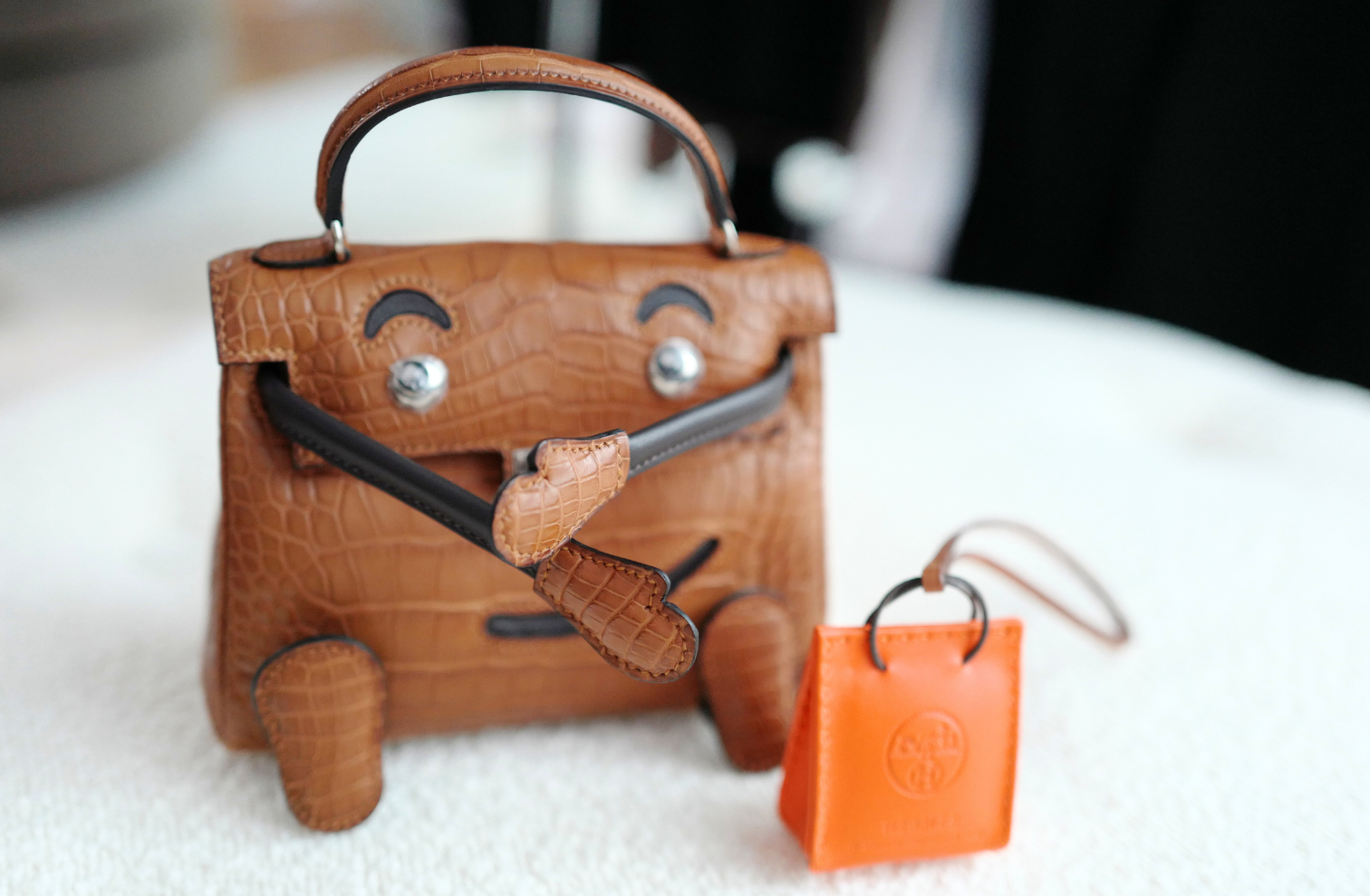 BNIB Hermès Kelly dole Gold Matte Crocodile Leather Handbag with Palladium Hardware