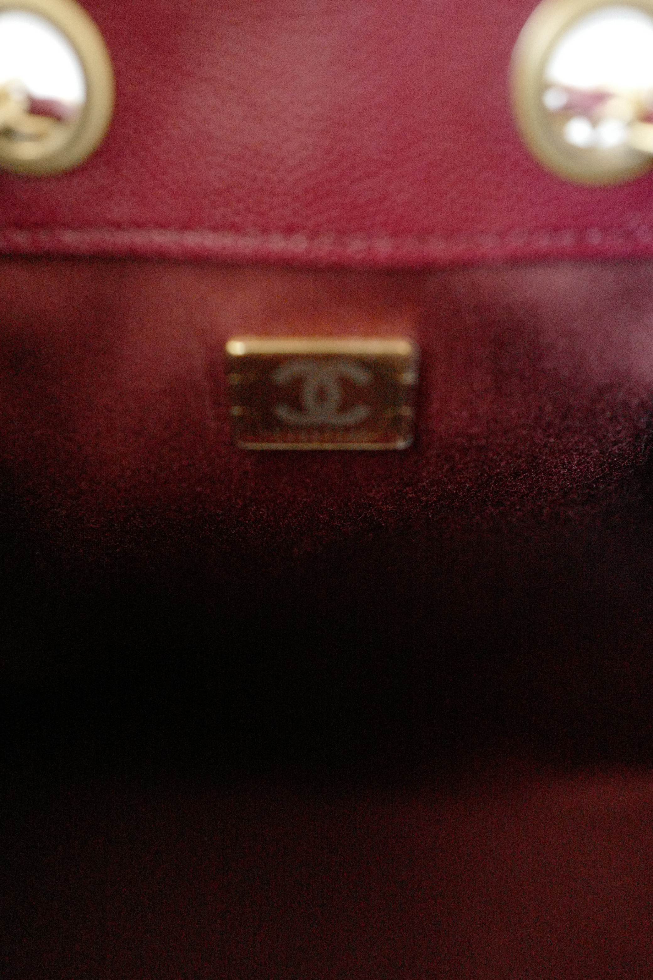 BNIB Chanel 25K Small Hobo Bag Red Grained Calfskin with Gold Hardware