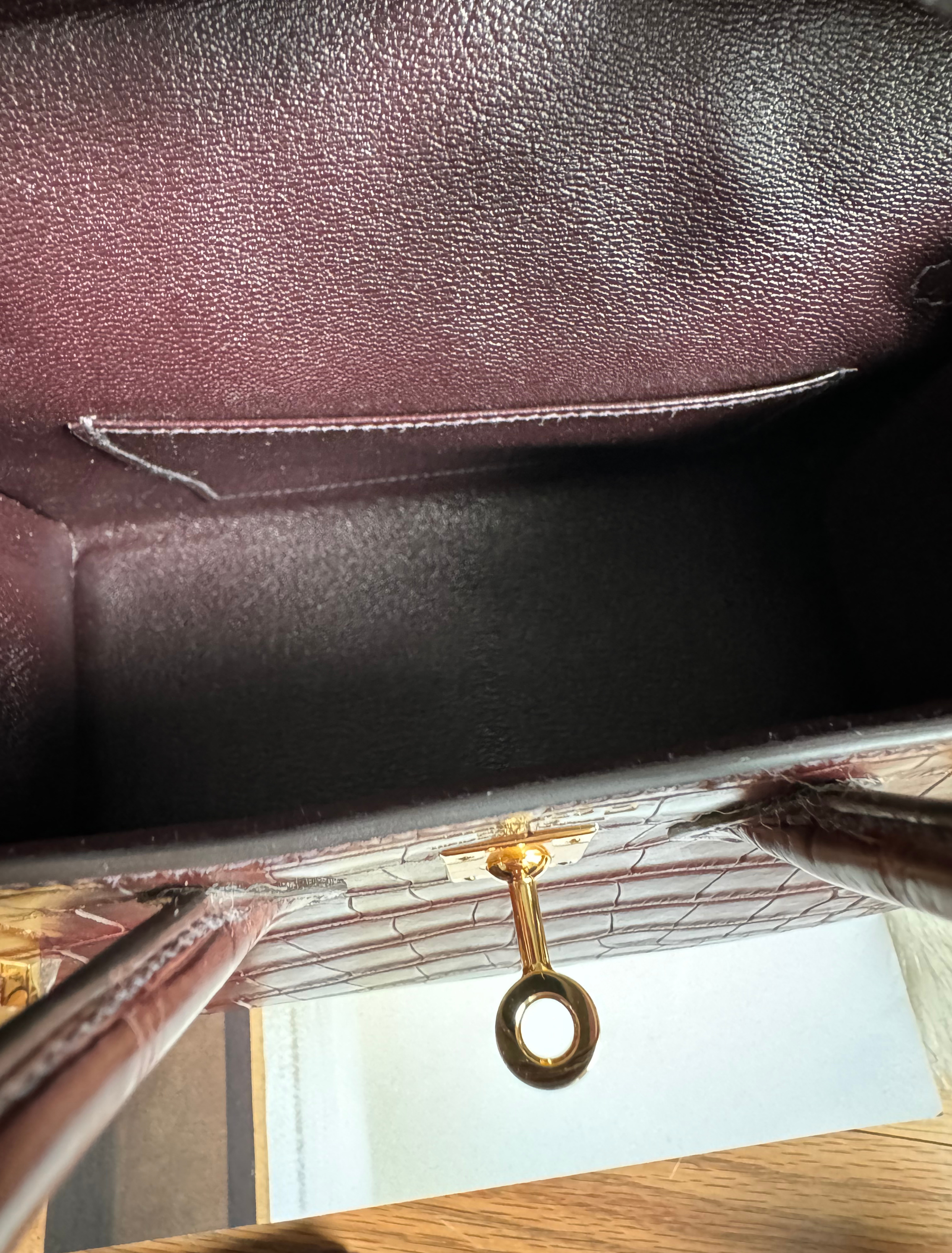 Hermès Birkin 20 Havane Matte Alligator Gold Hardware NEW