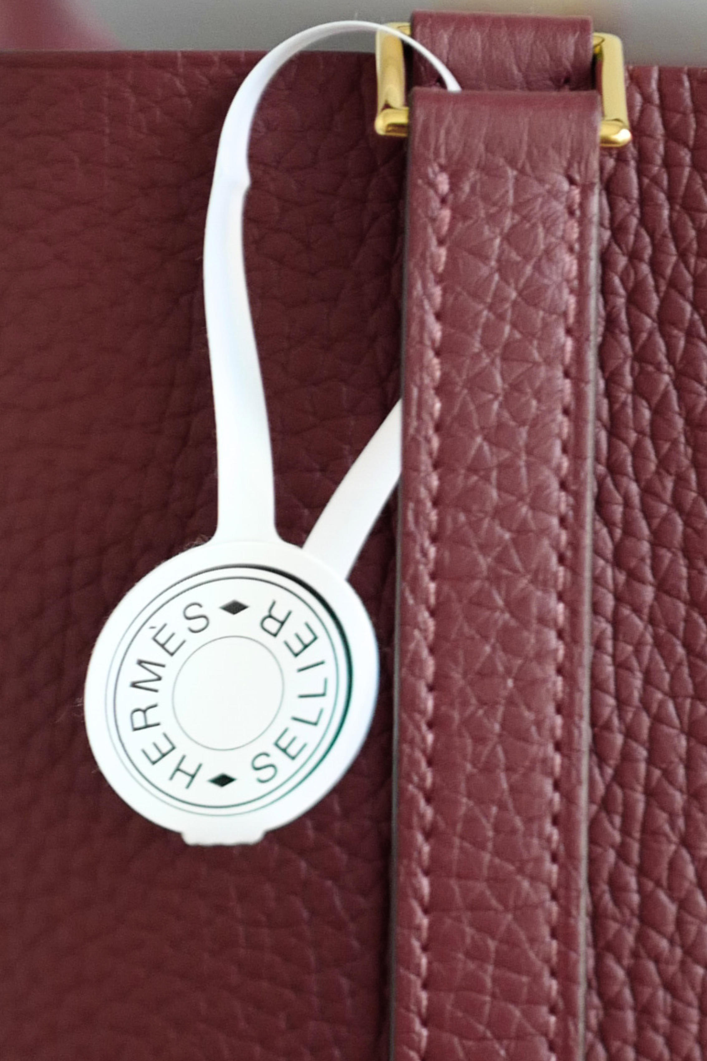 BNIB Hermès Picotin 18 Bag Rouge H Clemence Leather with Gold Hardware