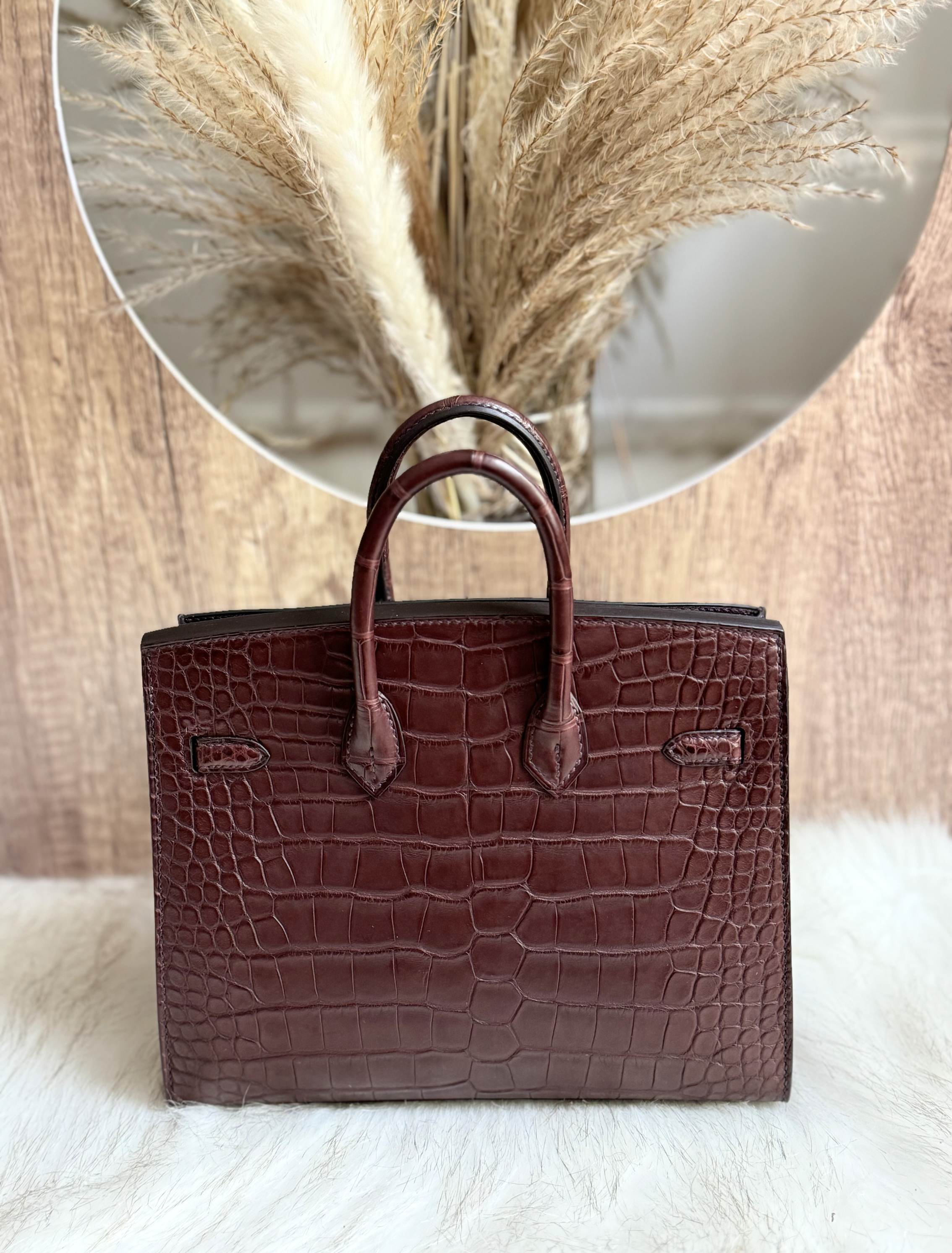Hermès Birkin 20 Havane Matte Alligator Gold Hardware NEW