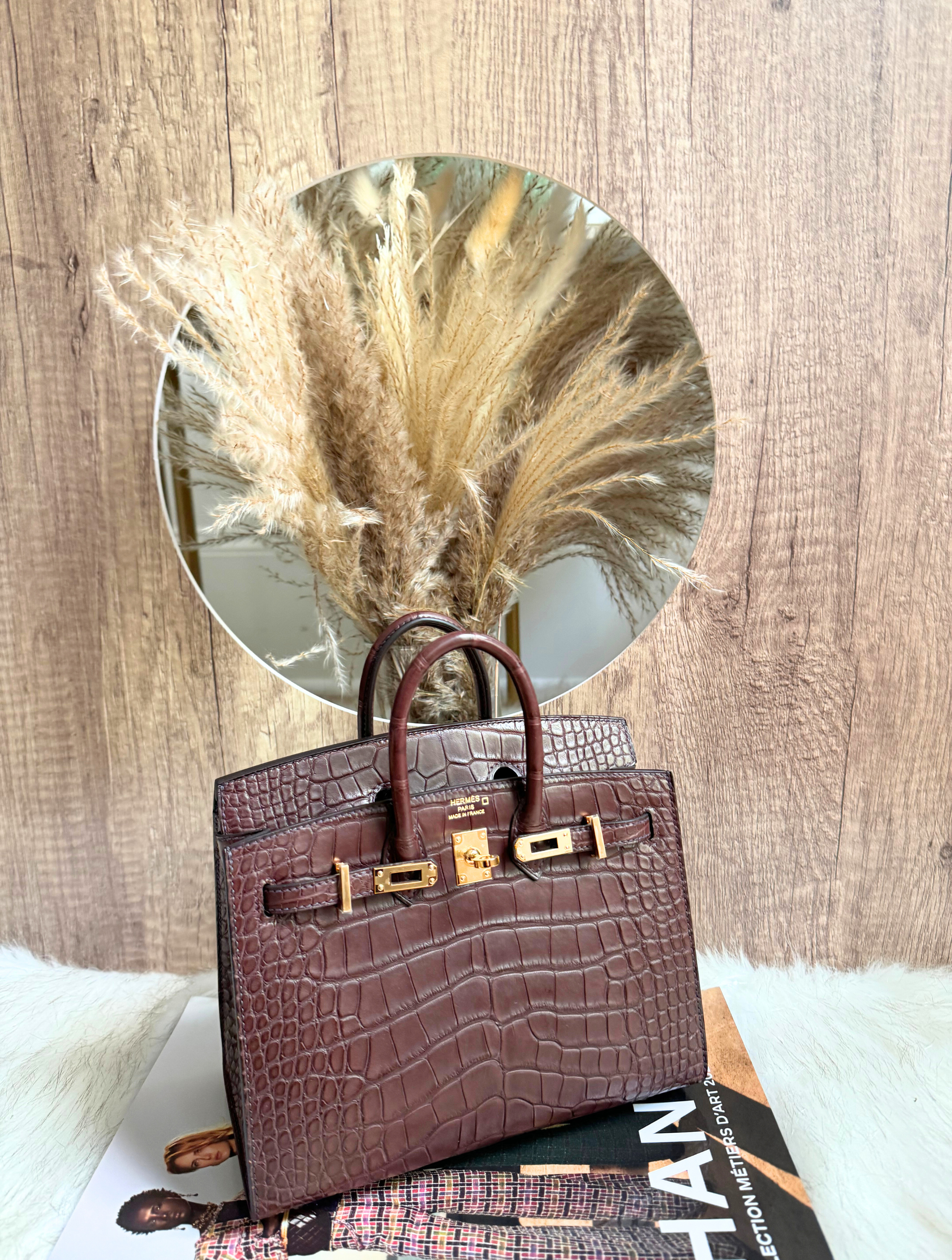 Hermès Birkin 20 Havane Matte Alligator Gold Hardware NEW