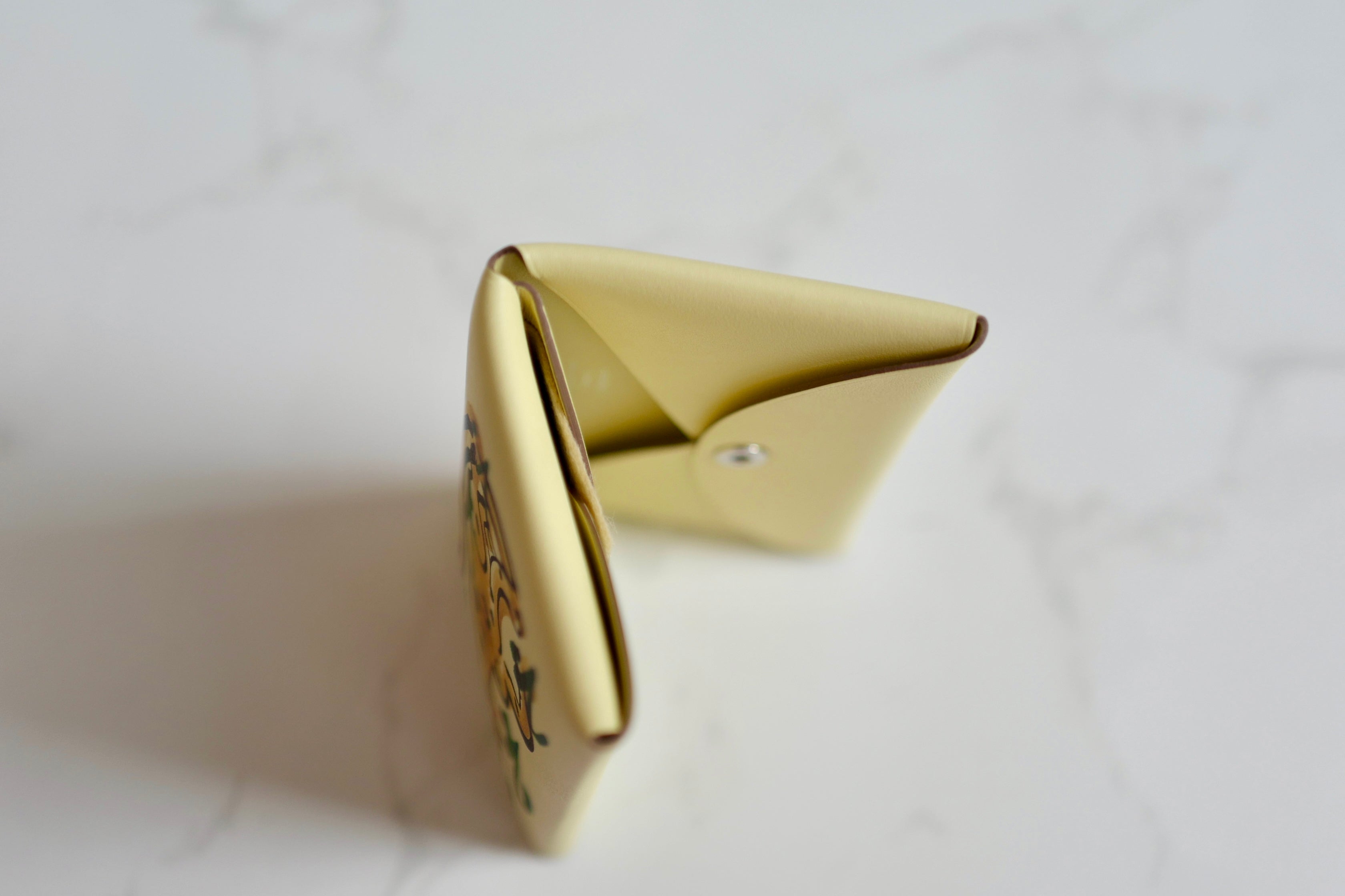 BNIB Hermes Calvi Duo in Spring Panther Veau Swift Card Holder PHW