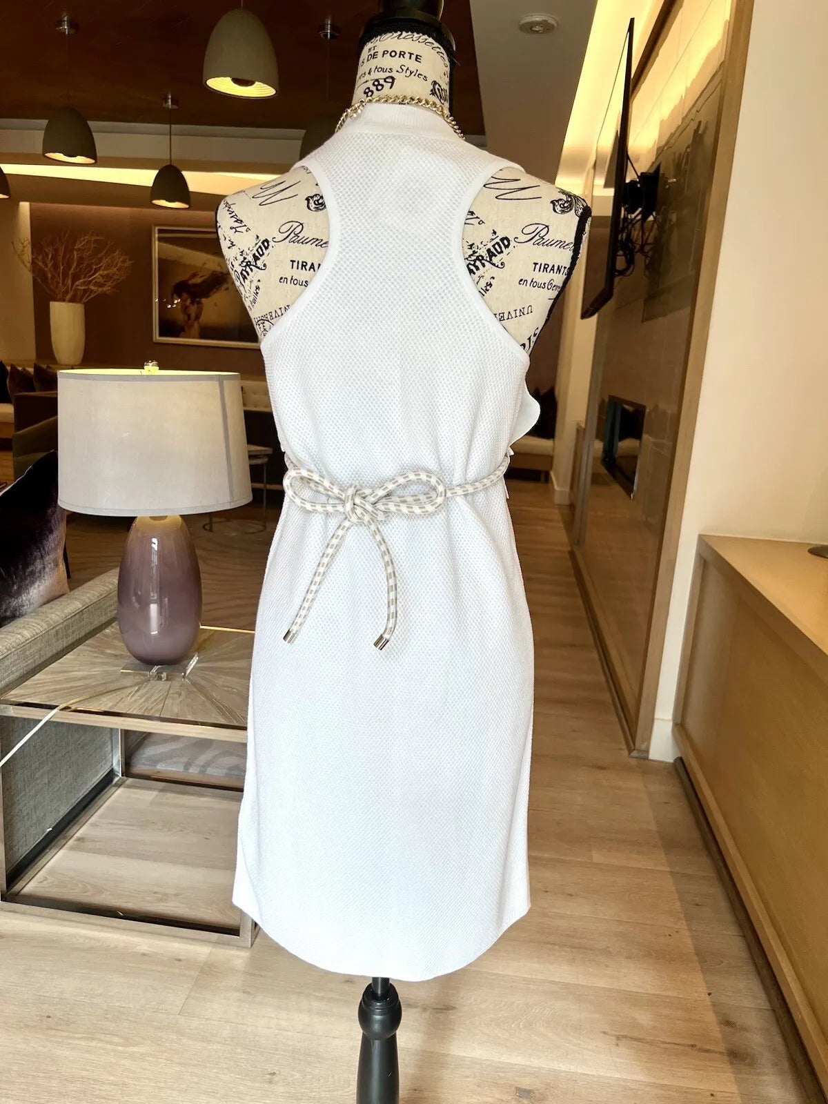 Hermes Maille Technique 91 Blanc Casse Dress size 38