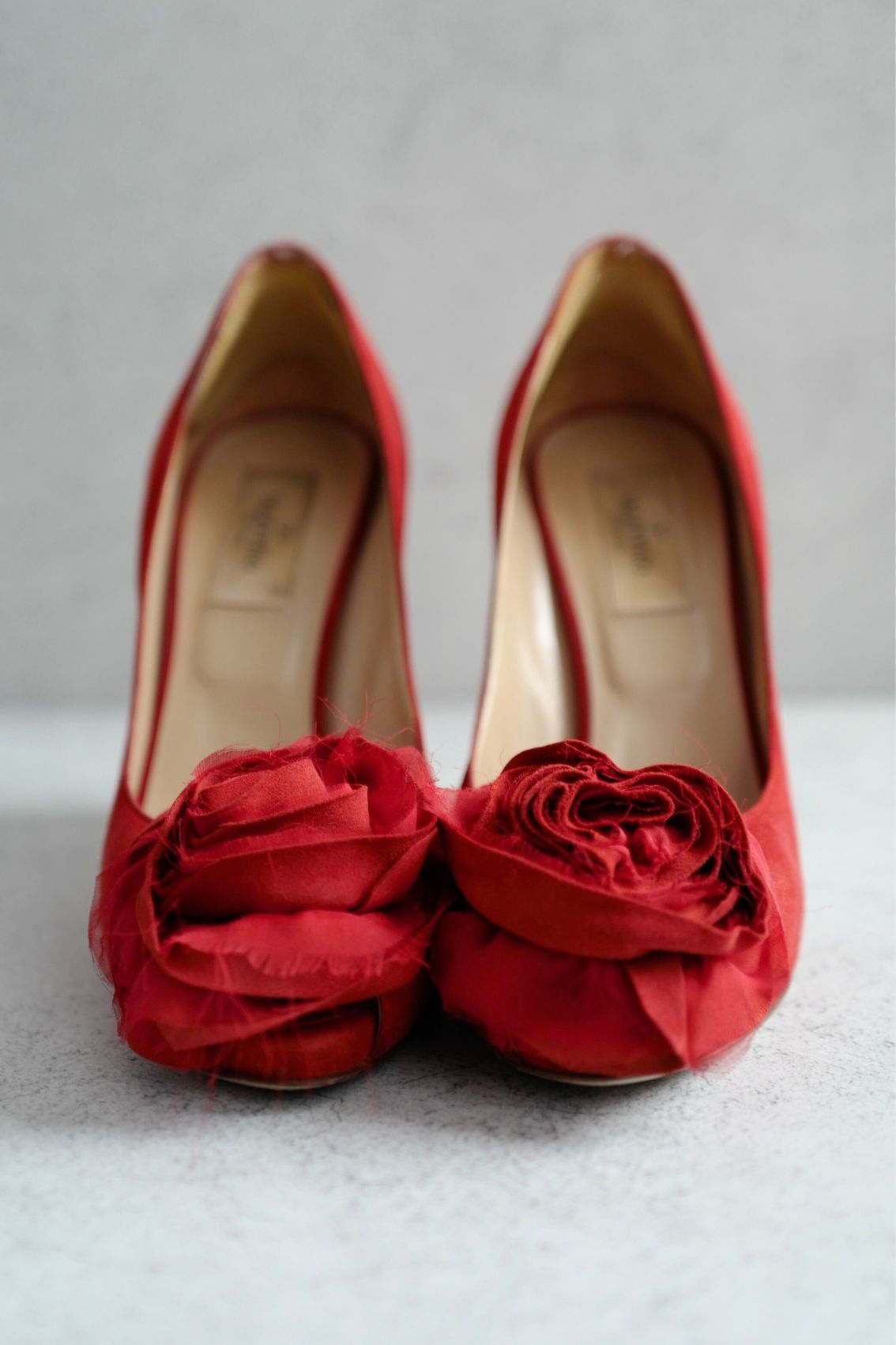 Preloved Valentino Heels Red Rose size 37 in Red