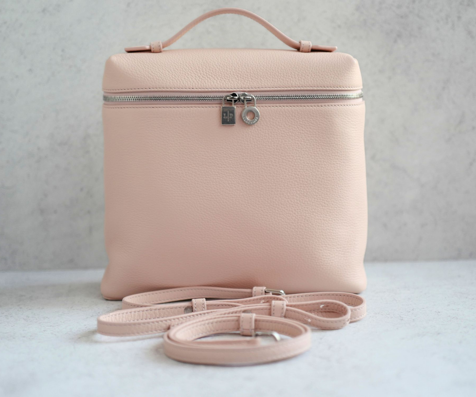 BNIB Loro Piana Extra Pocket backpack L23.5 in Candoglia Marble Rose Sakura Pink