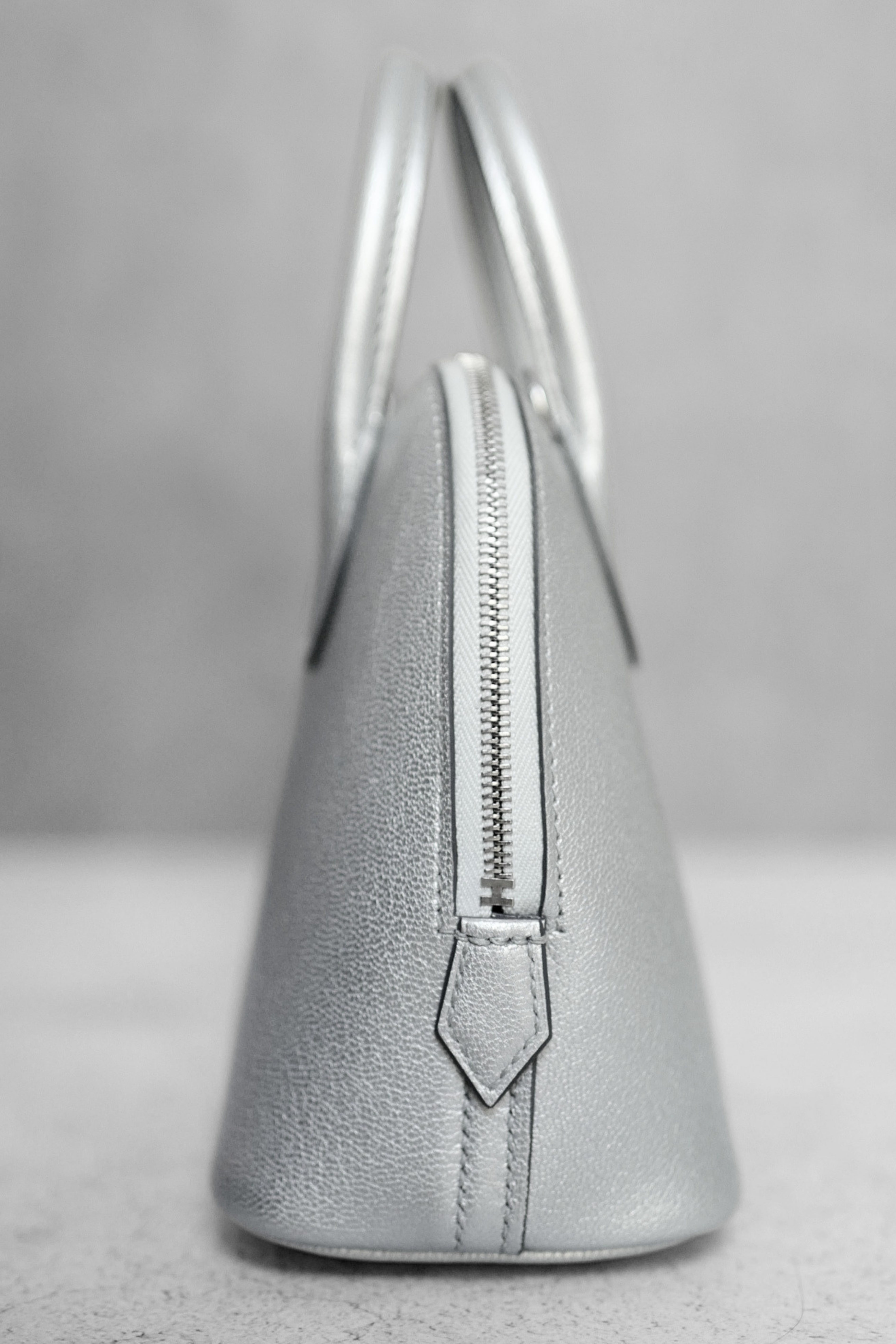 Hermès Bolide 1923 Mini Bag Silver Chamkilight Goatskin PHW G Stamp 2026