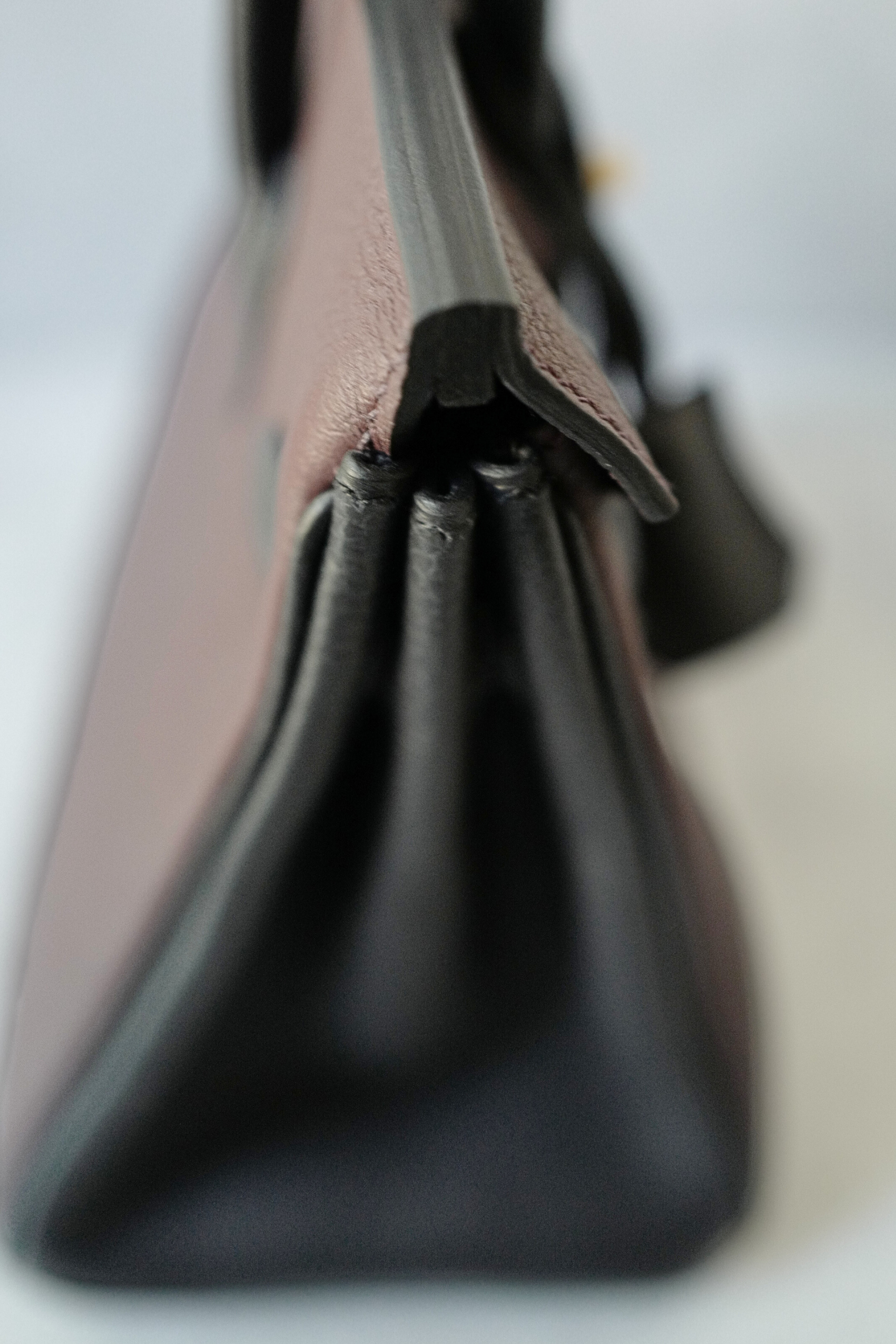 Hermès Birkin 25 HSS Rouge Sellier/Noir Black Togo Leather Gold HW Stamp K