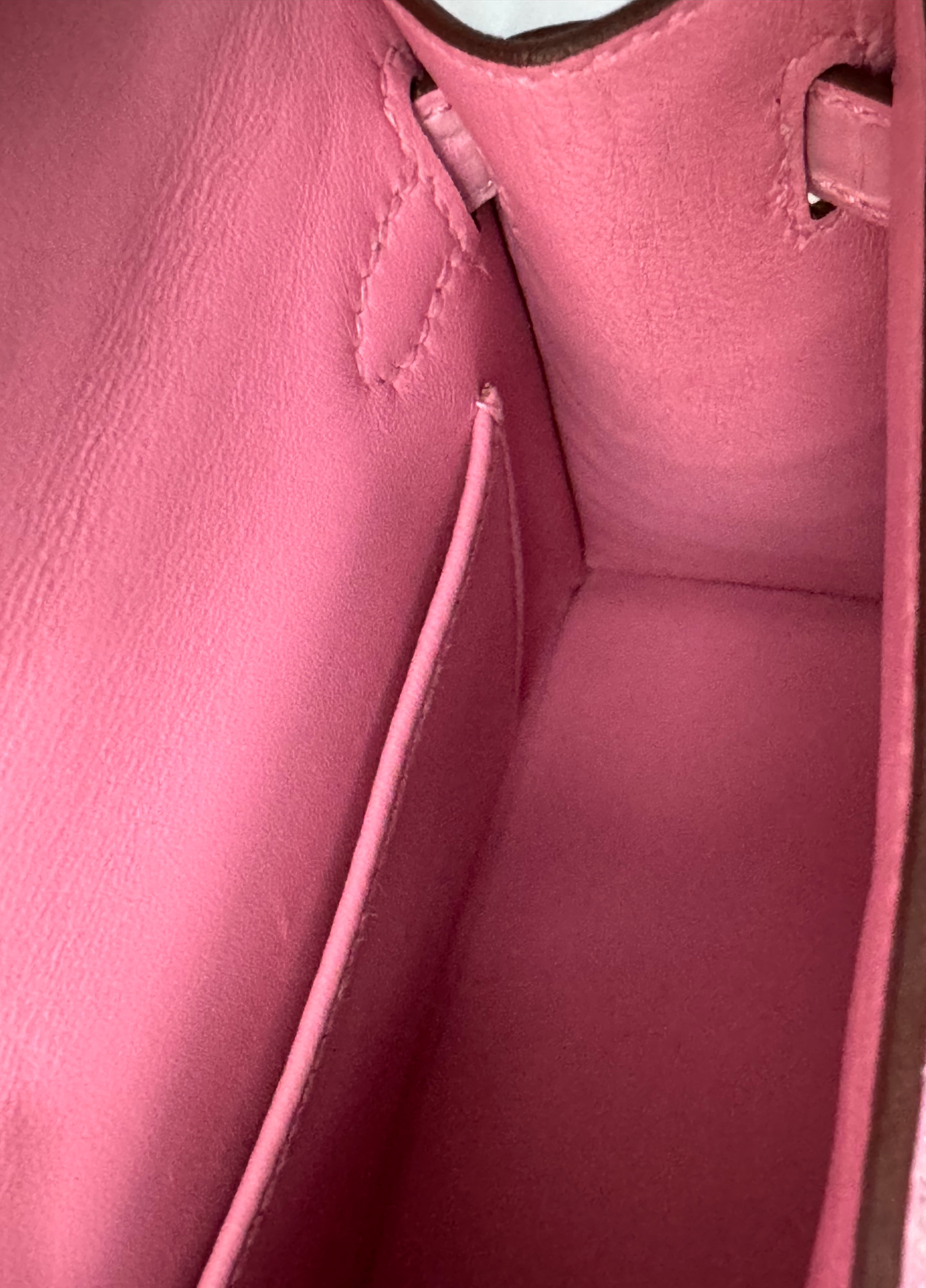 Hermès Mini Kelly 20 5P Pink Matte Alligator with Palladium Hardware