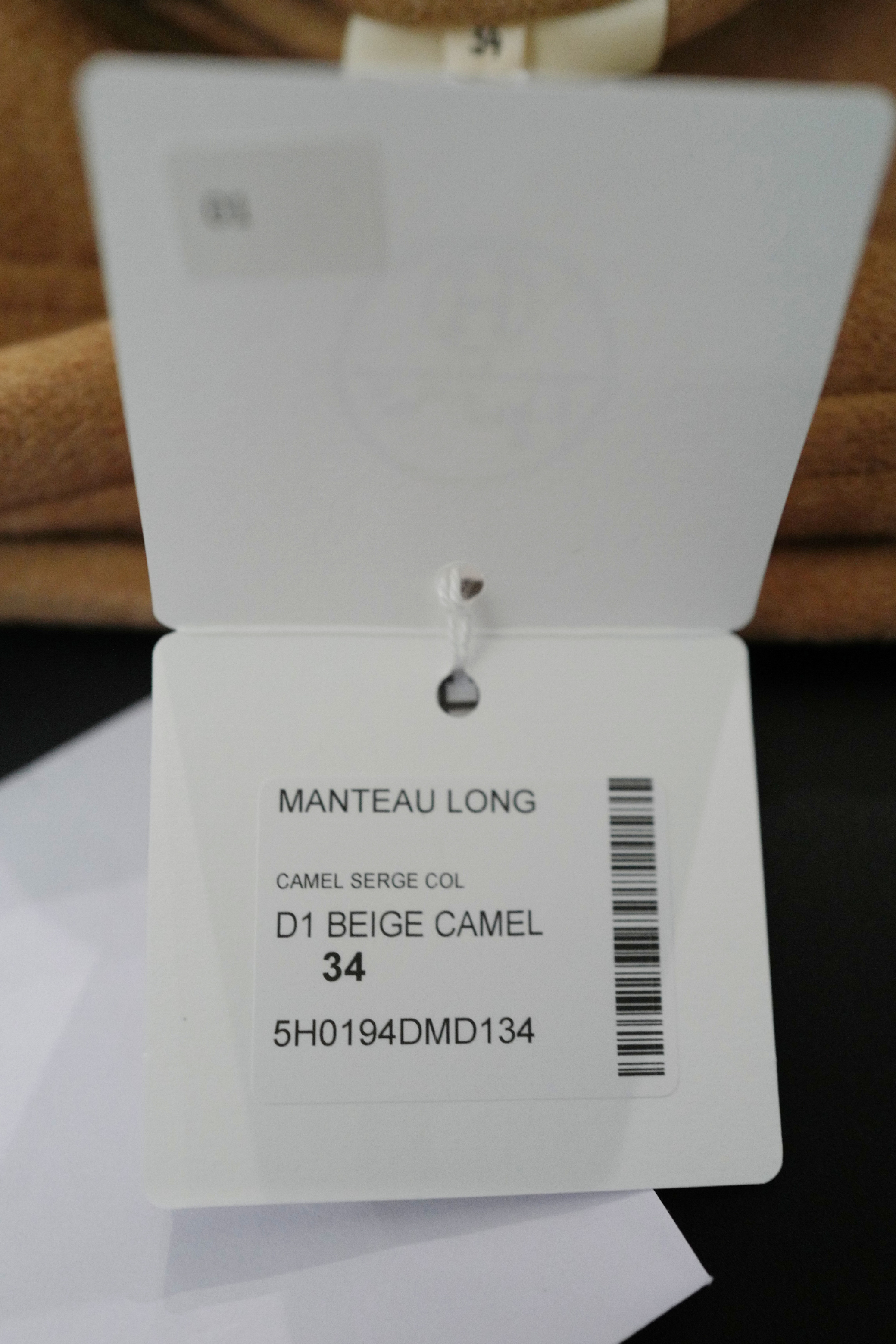 Hermès Women’s Overcoat Size 34 Beige Camel Hair Coat