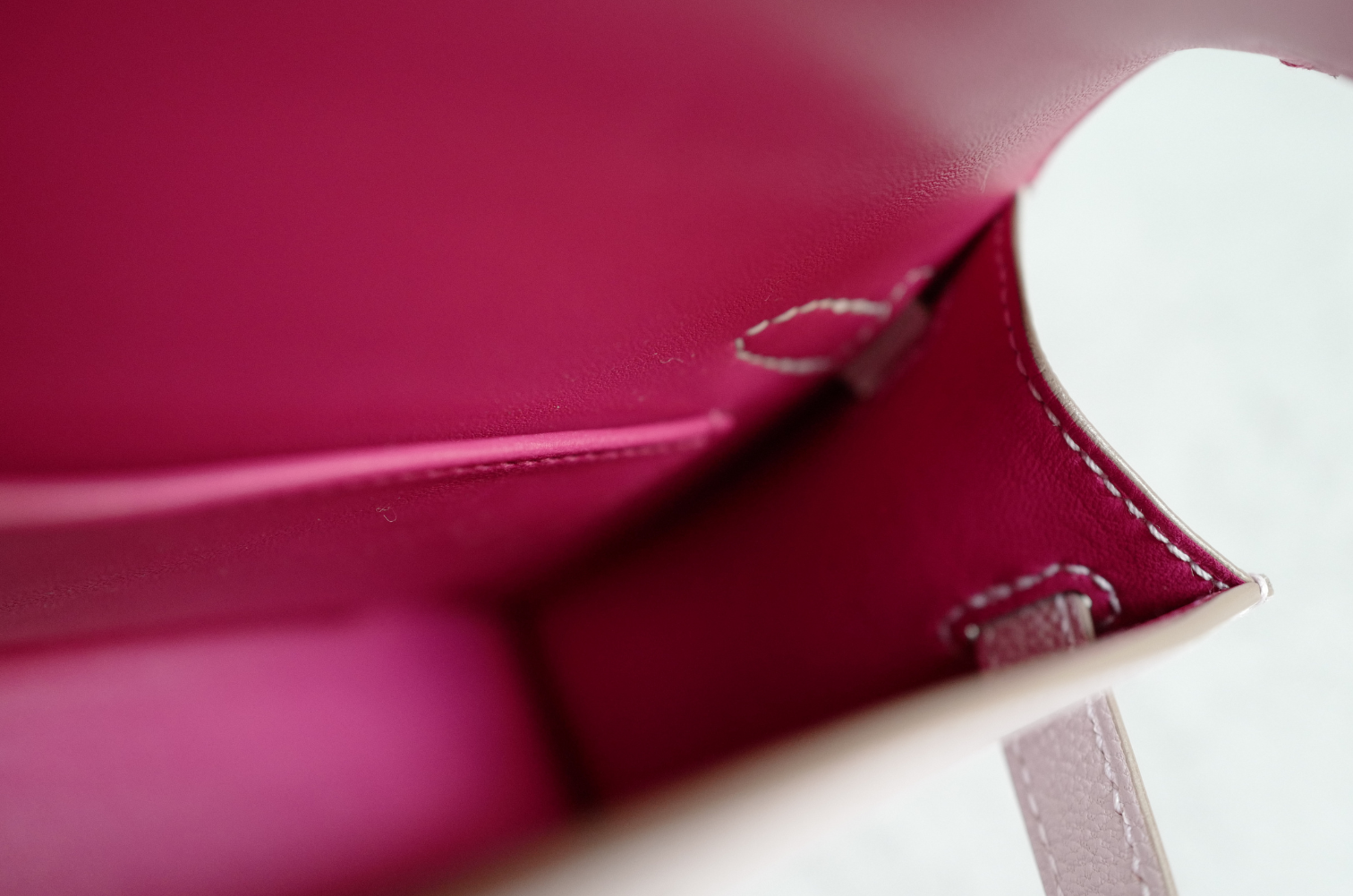BNIB HERMÈS Mini Kelly 20 HSS Mauve Pale / Rose Mexico Chevre PHW W Stamp