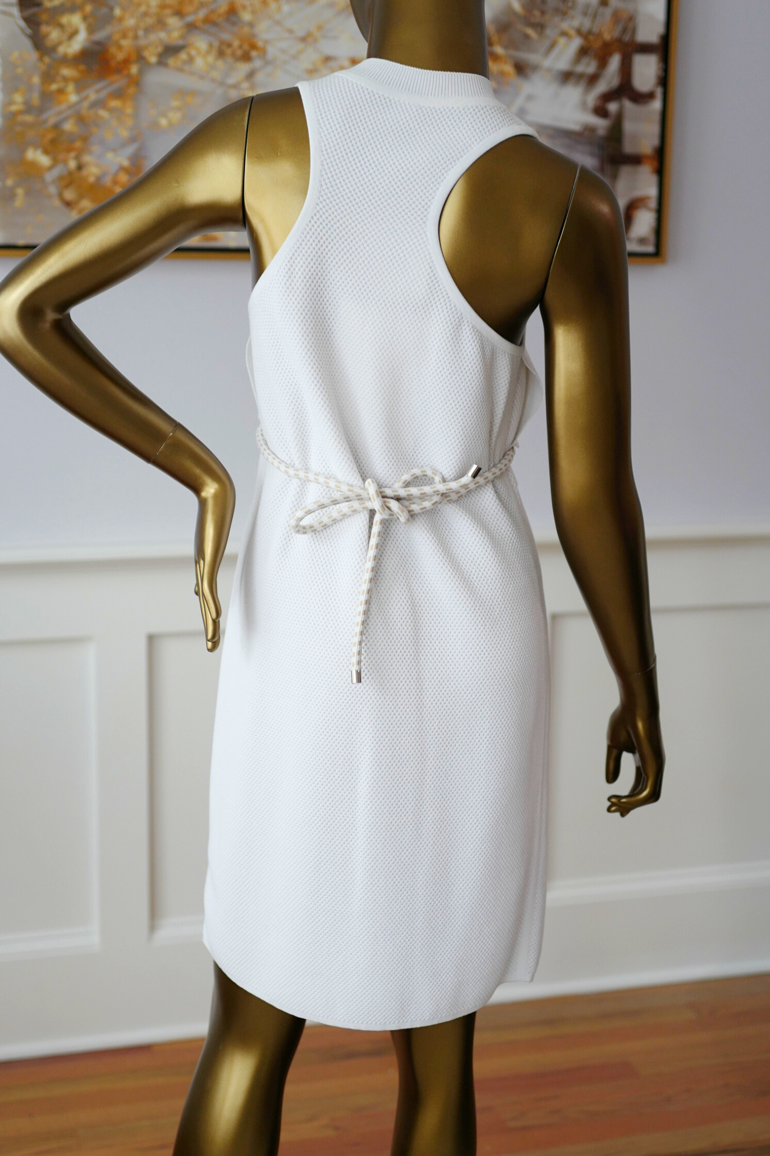 Hermes Maille Technique 91 Blanc Casse Dress size 38