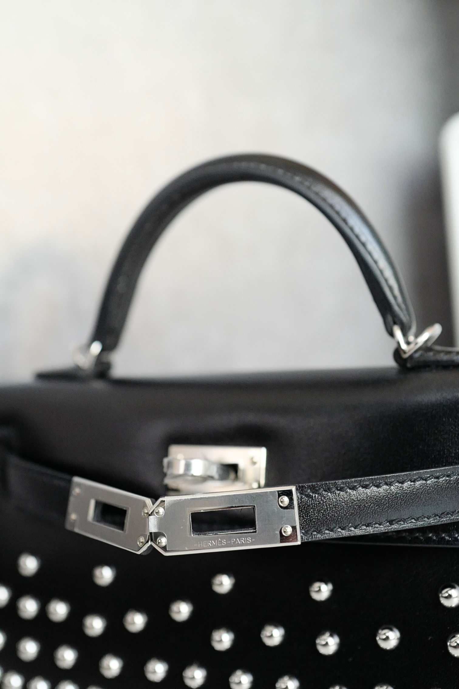 BNIB Hermès Kelly 20 Clouté Studded with Palladium Hardware