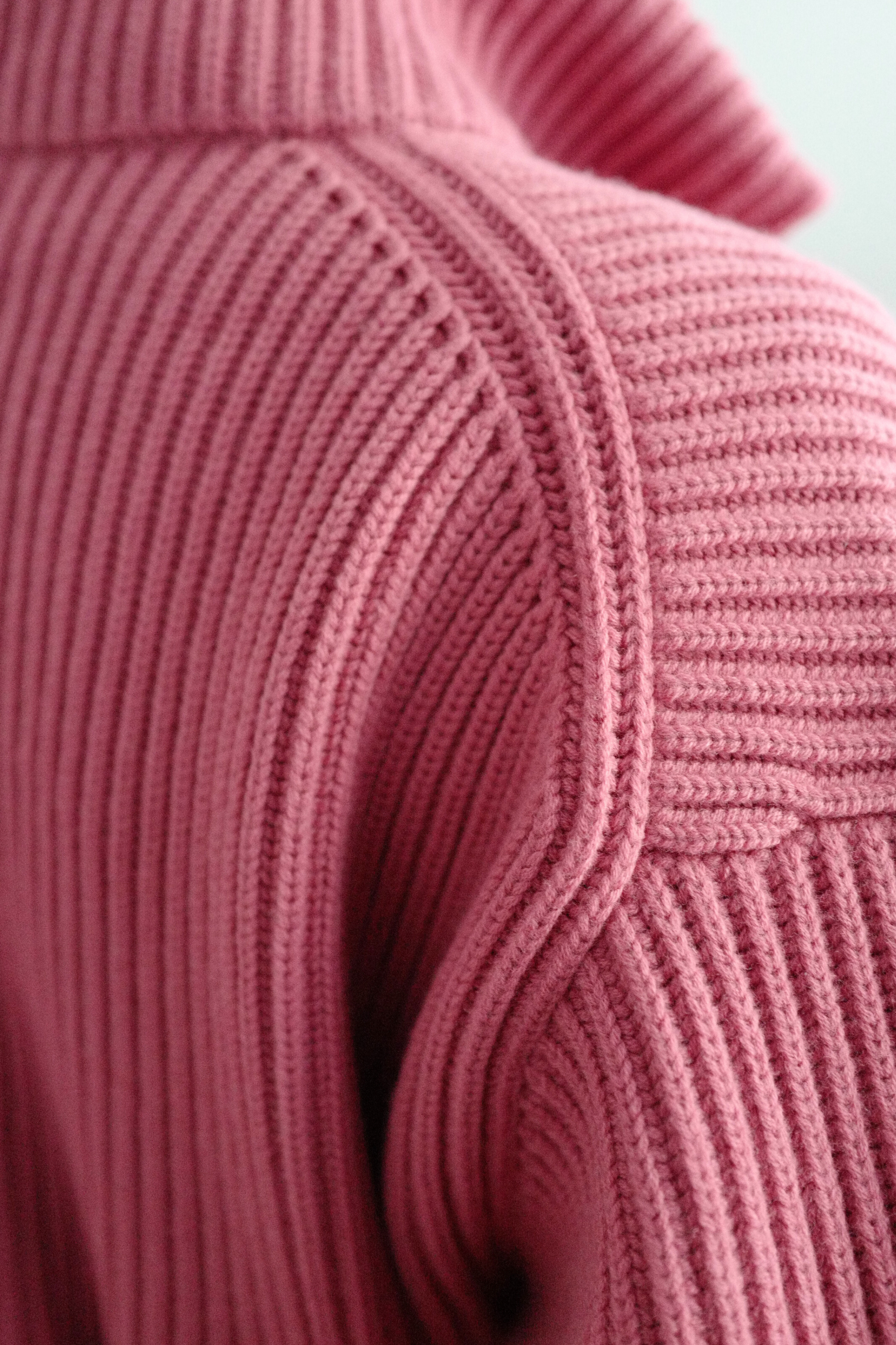 NEW Hermès Blouson Cardigan Jacket Rose Sorbet Wool with H Pockets Size 36