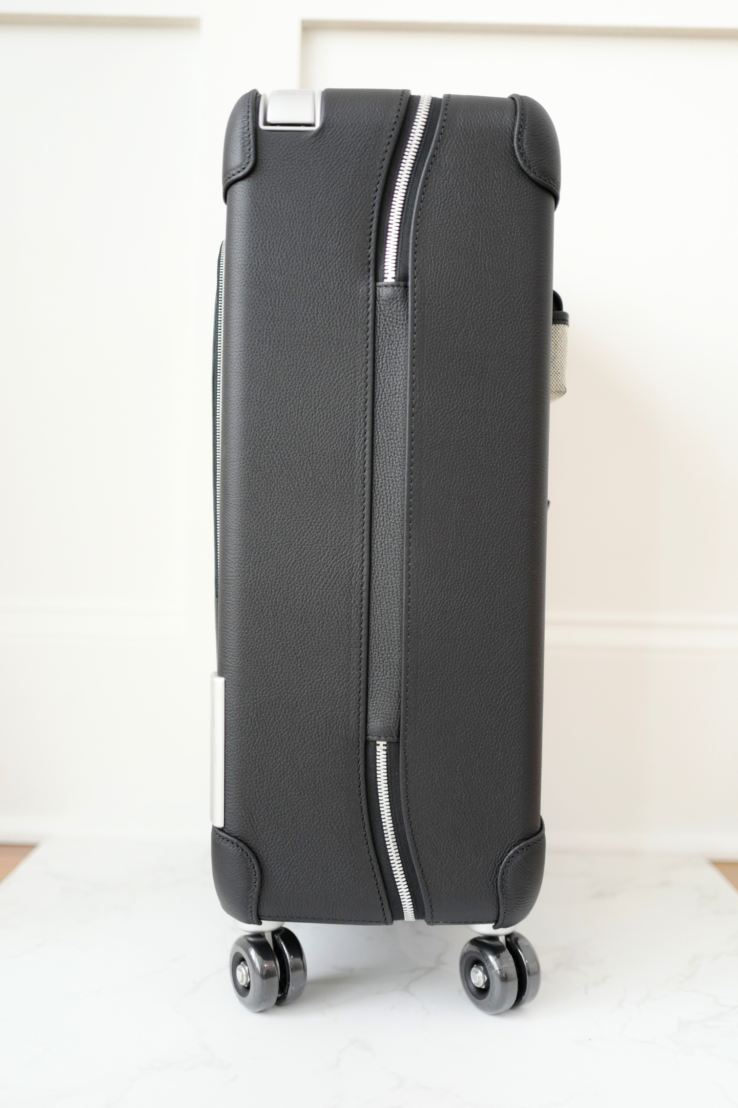 New Hermès Valise R.M.S Cabin Cargo Suitcase in Toile Noir Canvas Leather
