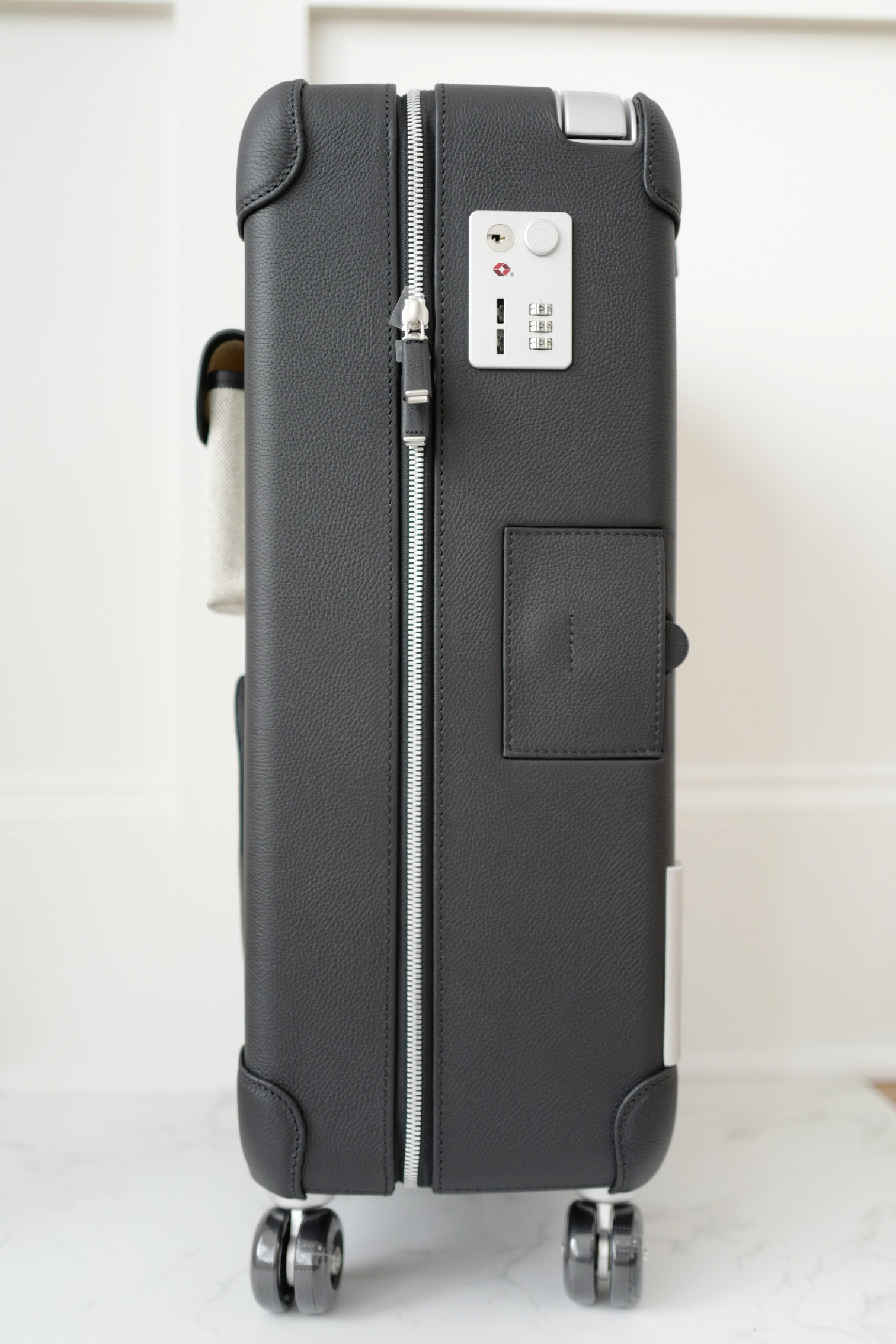 New Hermès Valise R.M.S Cabin Cargo Suitcase in Toile Noir Canvas Leather