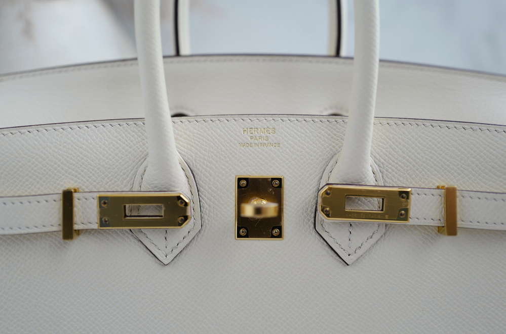 Hermes Birkin 25 Nata Epsom Sellier Gold Hardware Z Complete 2021
