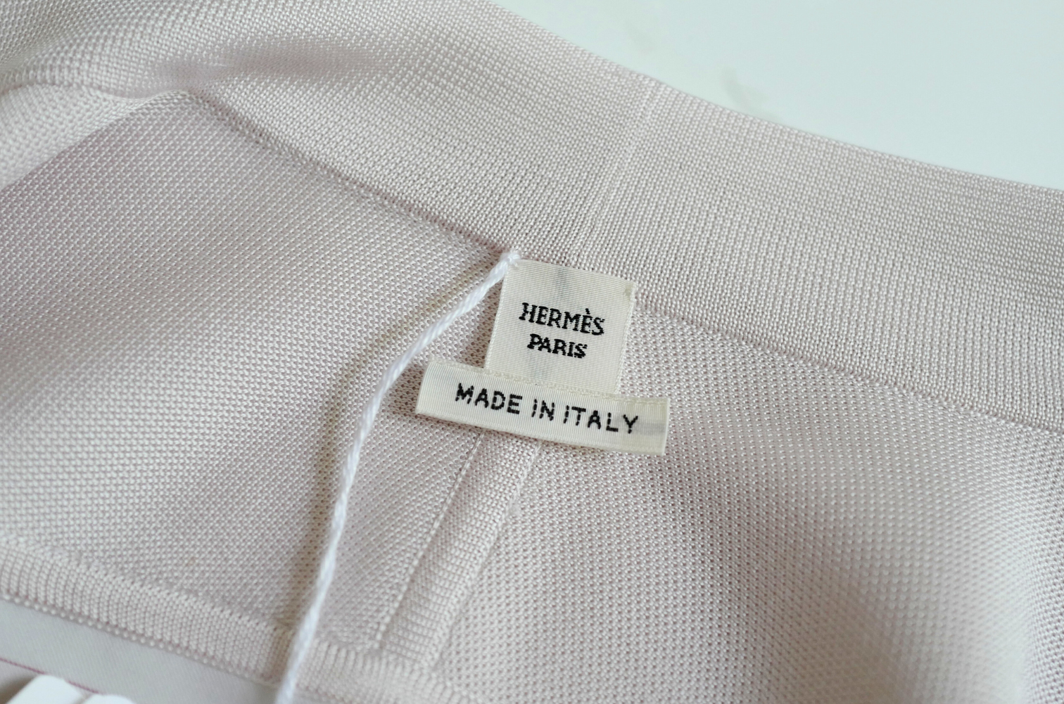 NEW Hermès "Brides de Gala en Fleurs" long-sleeve twillaine– Rose Pâle Pink- Size 34 $5K Retail