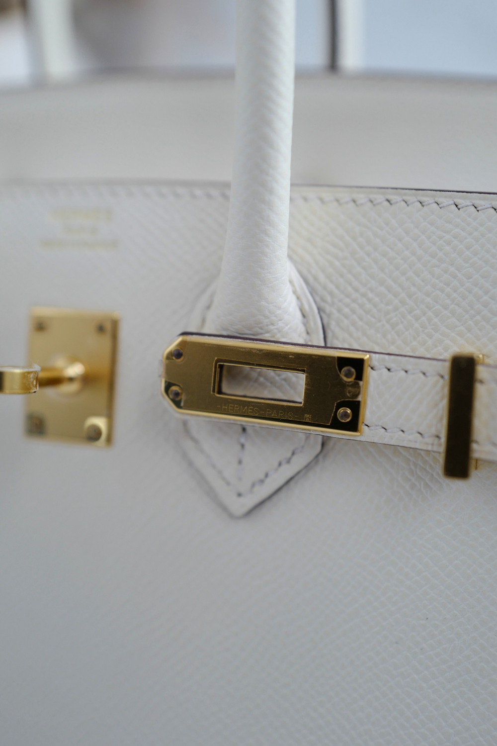 Hermes Birkin 25 Nata Epsom Sellier Gold Hardware Z Complete 2021