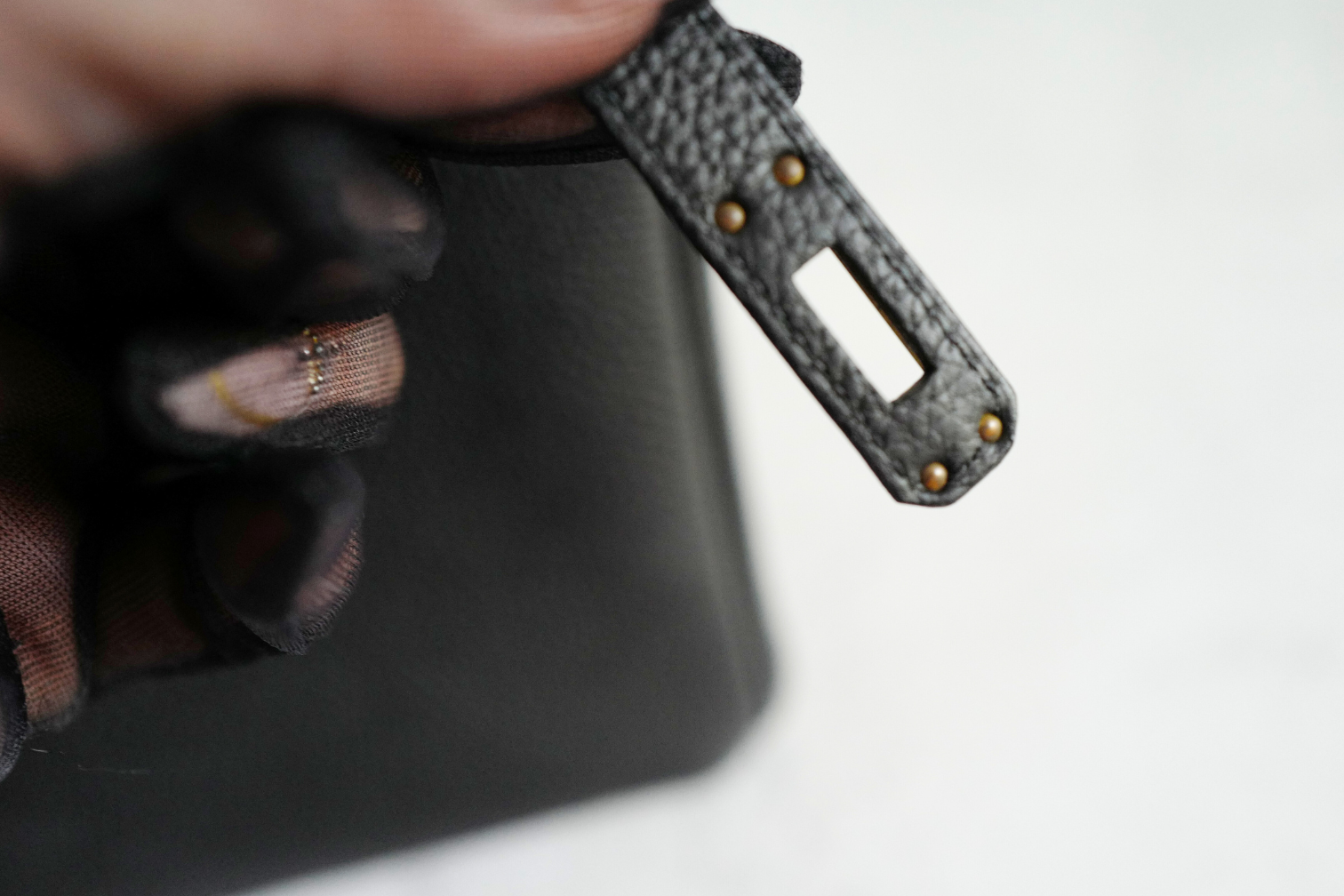 BNIB Hermes Birkin 25 Noir Black Togo Gold Hardware