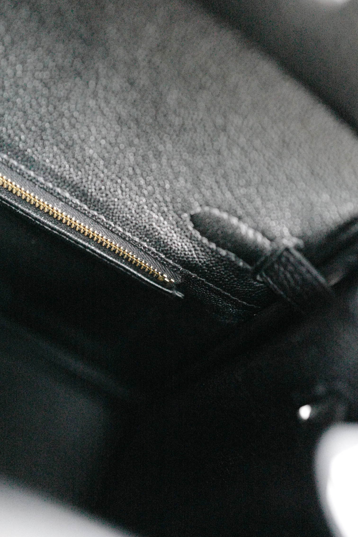 BNIB Hermes Birkin 25 Noir Black Togo Gold Hardware