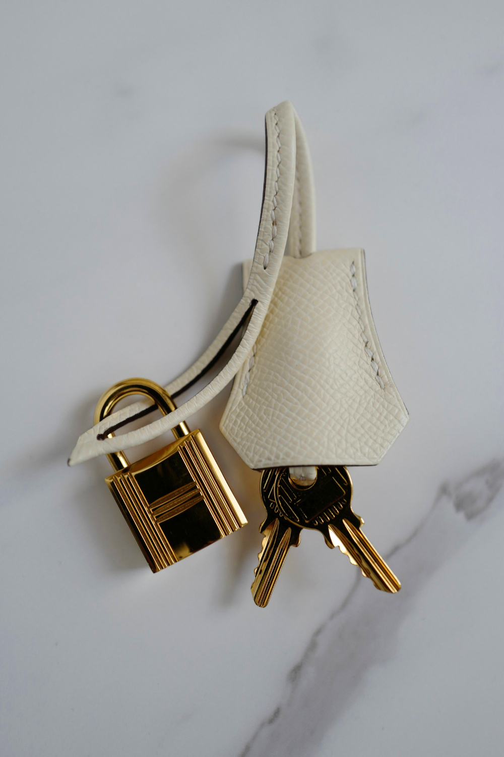 Hermes Birkin 25 Nata Epsom Sellier Gold Hardware Z Complete 2021
