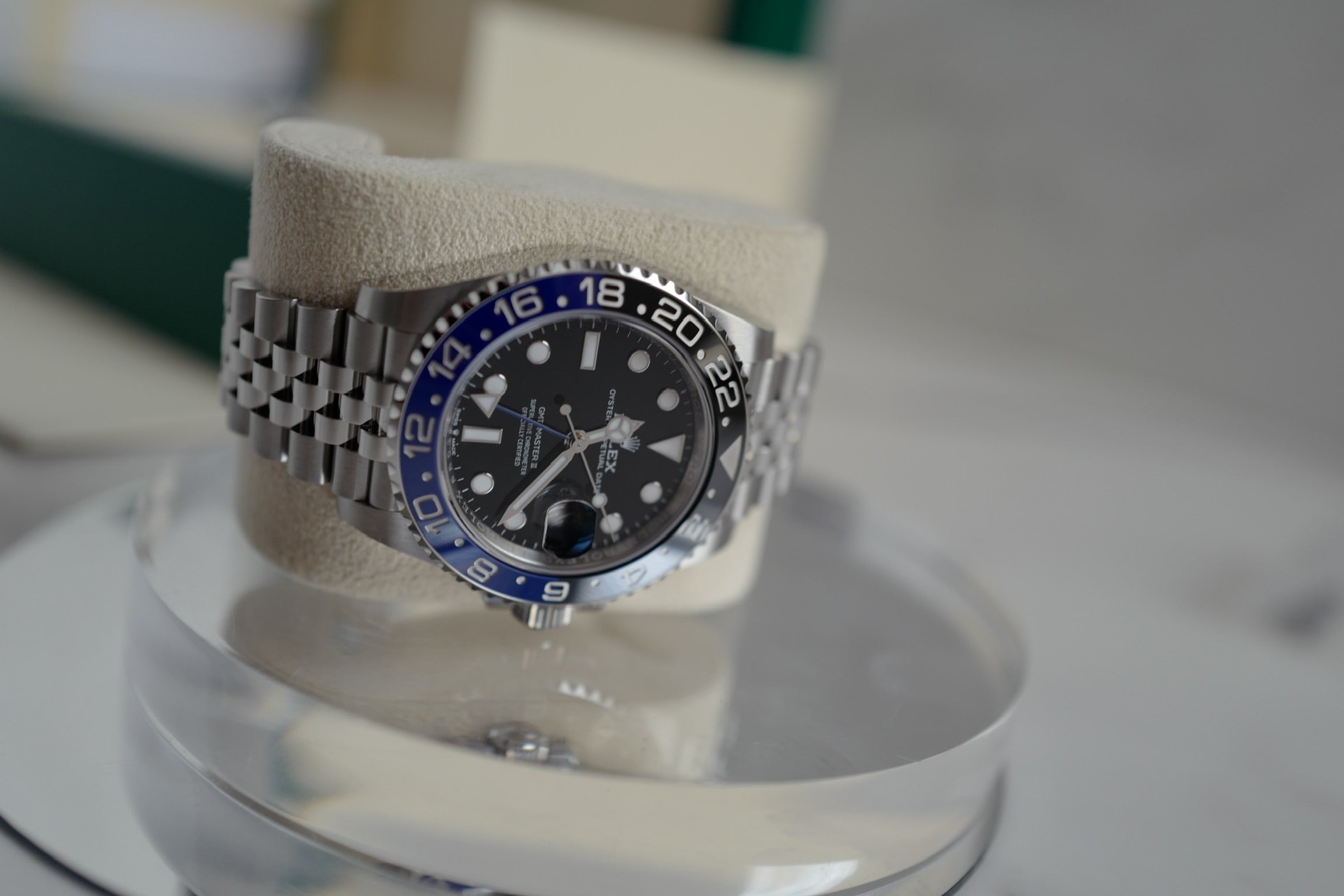 BNIB Rolex GMT-Master Batman Jubilee Bracelet - 126710BLNR 2024 BNIB Full Set
