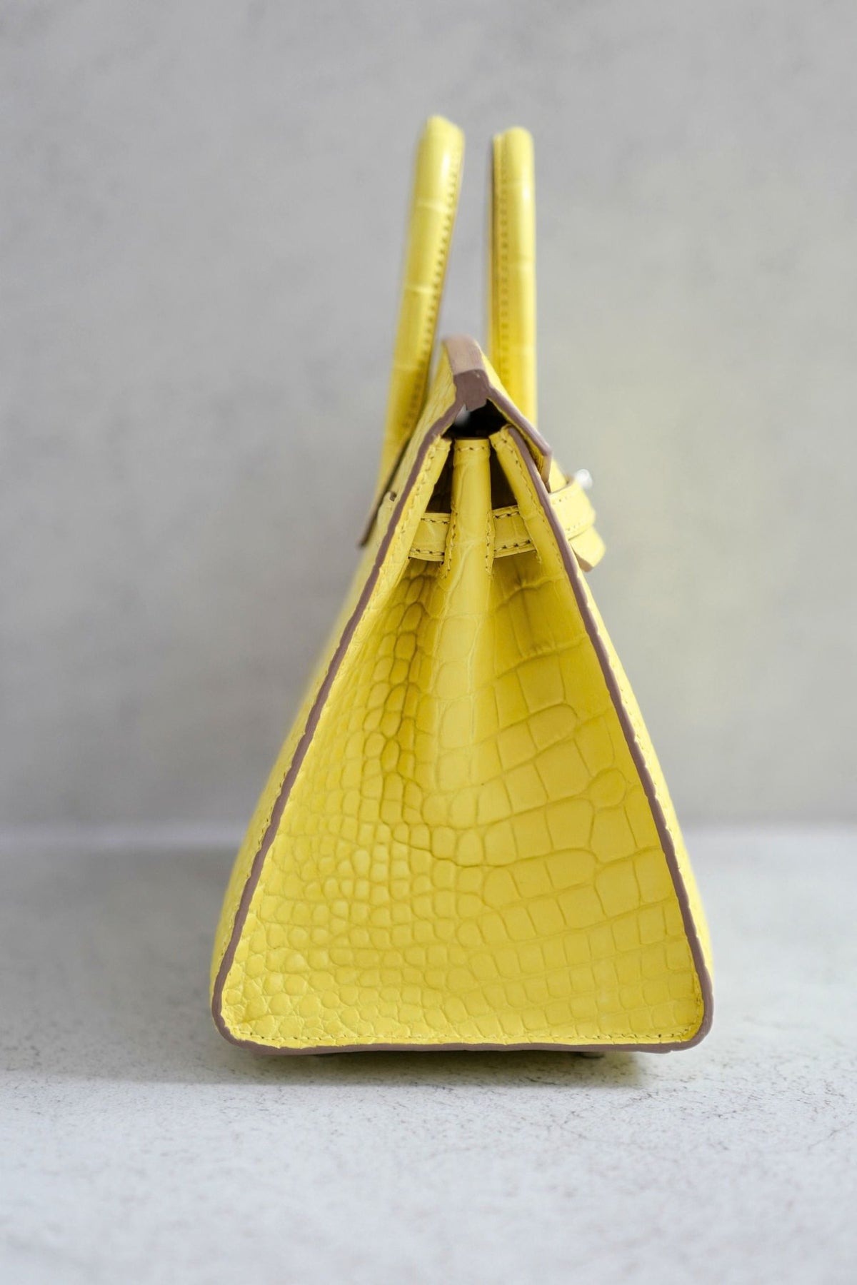 NEW Hermes Birkin 20 Lime Matte Alligator Sellier PHW W Stamp Limited Edition