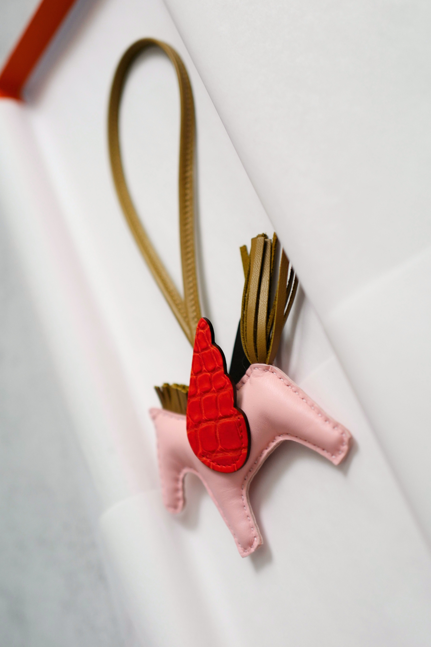 Hermès Rodeo Pegase PM Touch Dune Rose Sakura Agneau Milo Matte Alligator