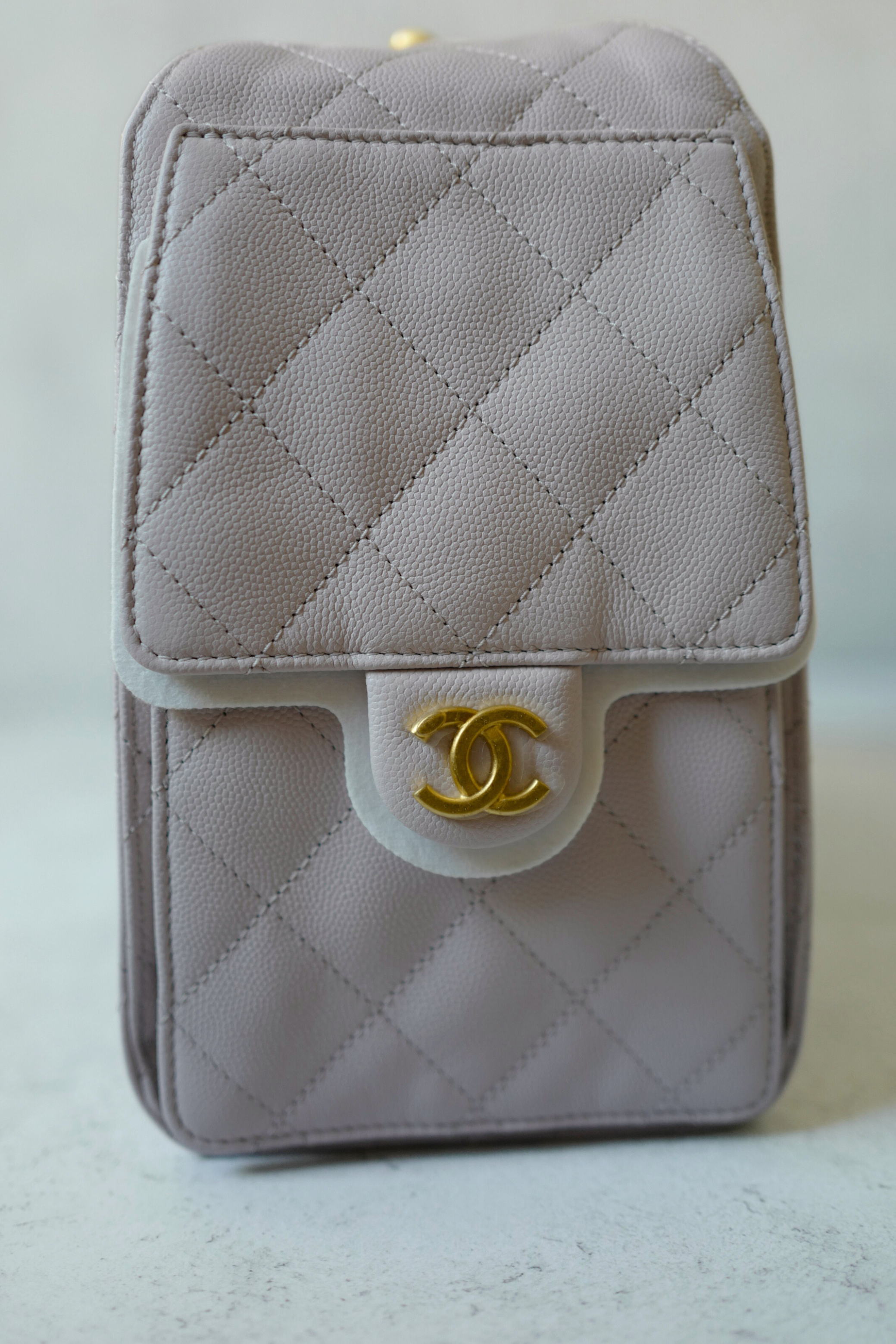 BNIB Chanel 25K Small Hobo Bag Light Pink Grained Calfskin with Gold Hardware