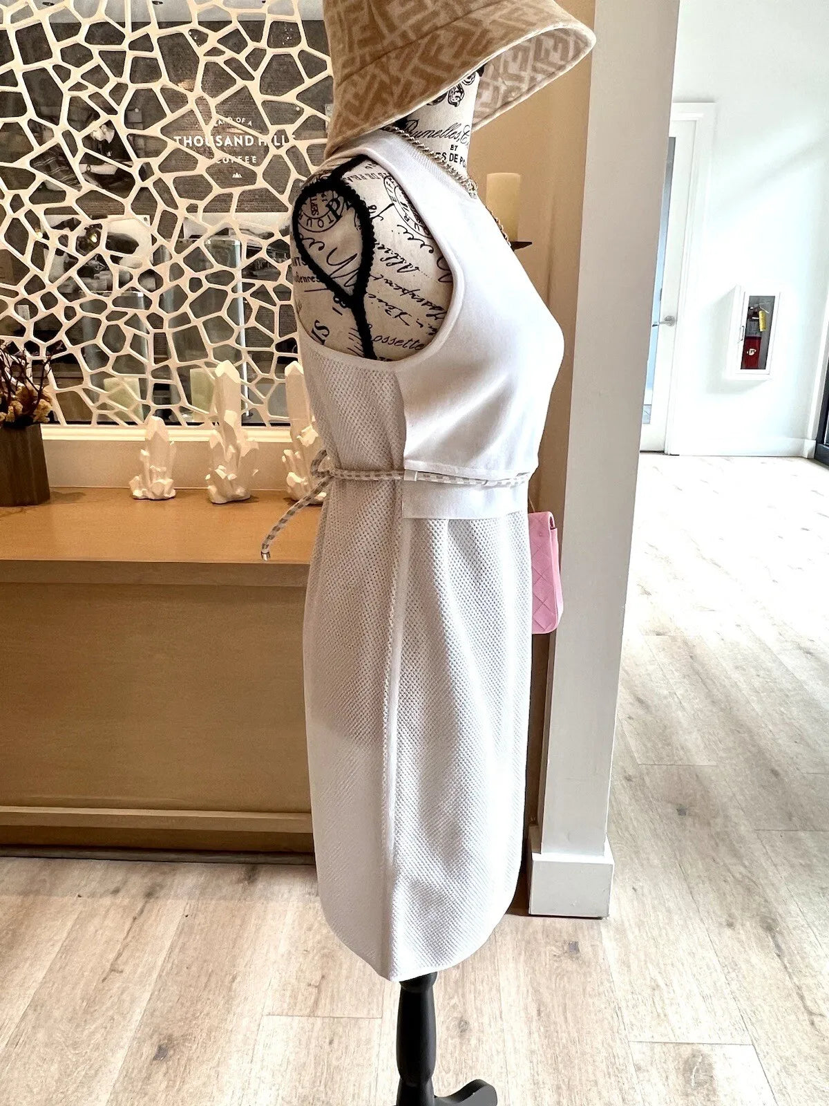 Hermes Maille Technique 91 Blanc Casse Dress size 38