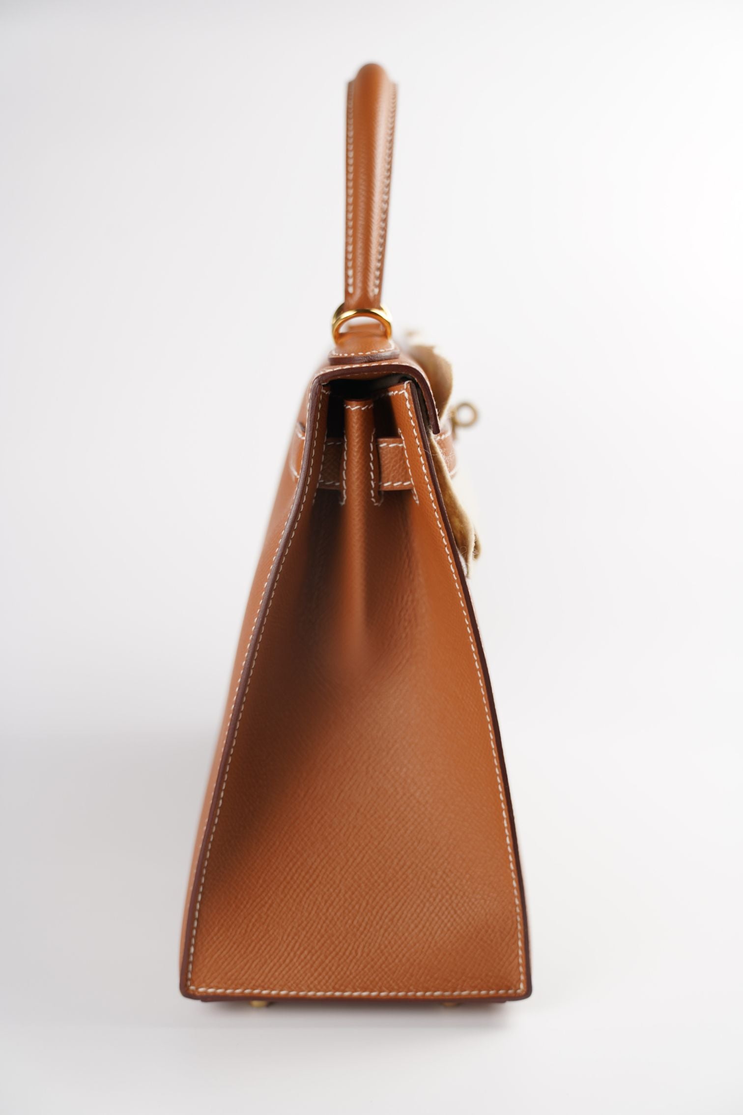 NEW Hermes Kelly 25 Gold Epsom Sellier Gold Hardware