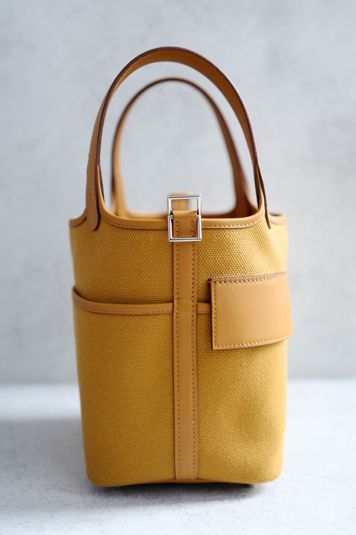 BNIB Hermes Picotin 18 Cargo in Sesame Palladium Hardware B Stamp