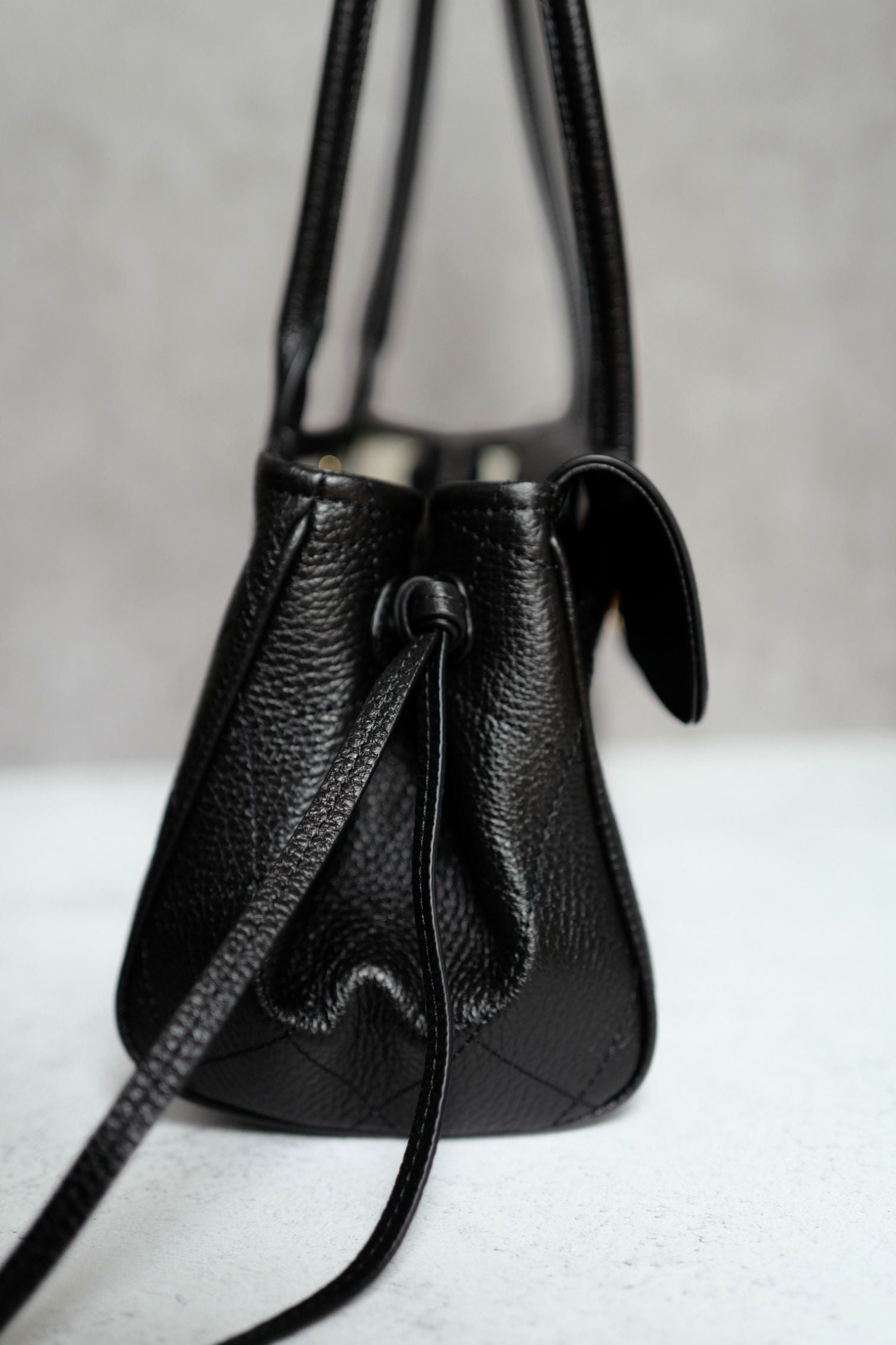 Chanel 26S Small Shopping Bag "Matthieu Blazy's" Black Calfskin Gold Hardware