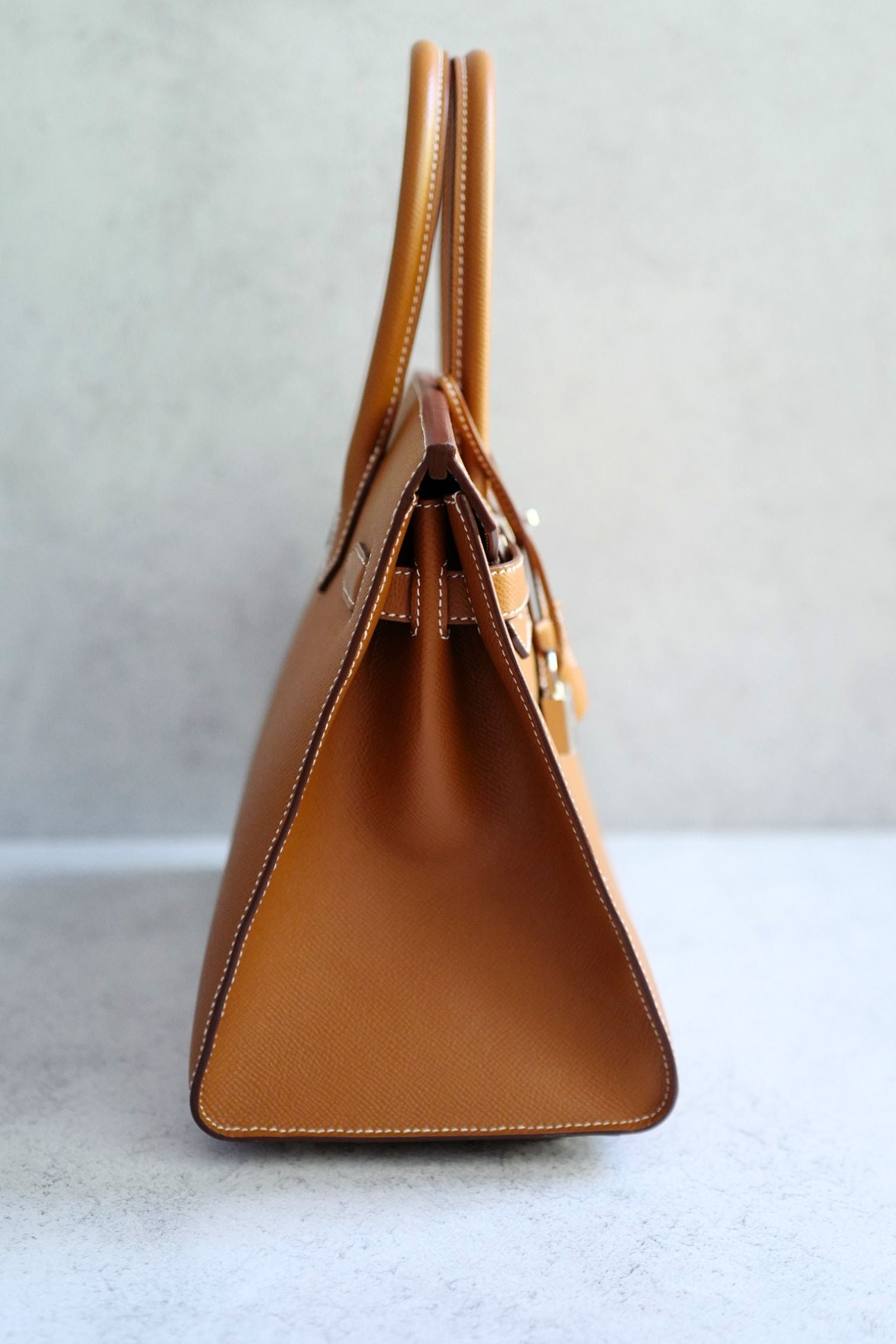 Hermès Birkin 30 Gold Epsom Sellier Palladium Hardware Z Stamp
