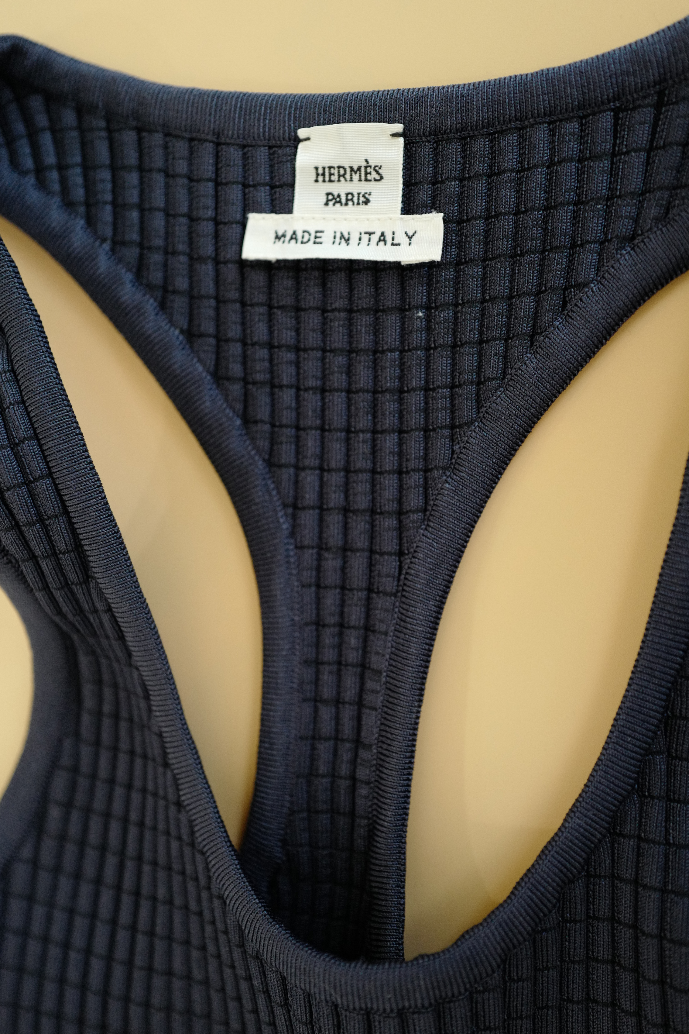 NEW Hermès En Désordre à Fleurs Long Dress Blue Noir Size 38